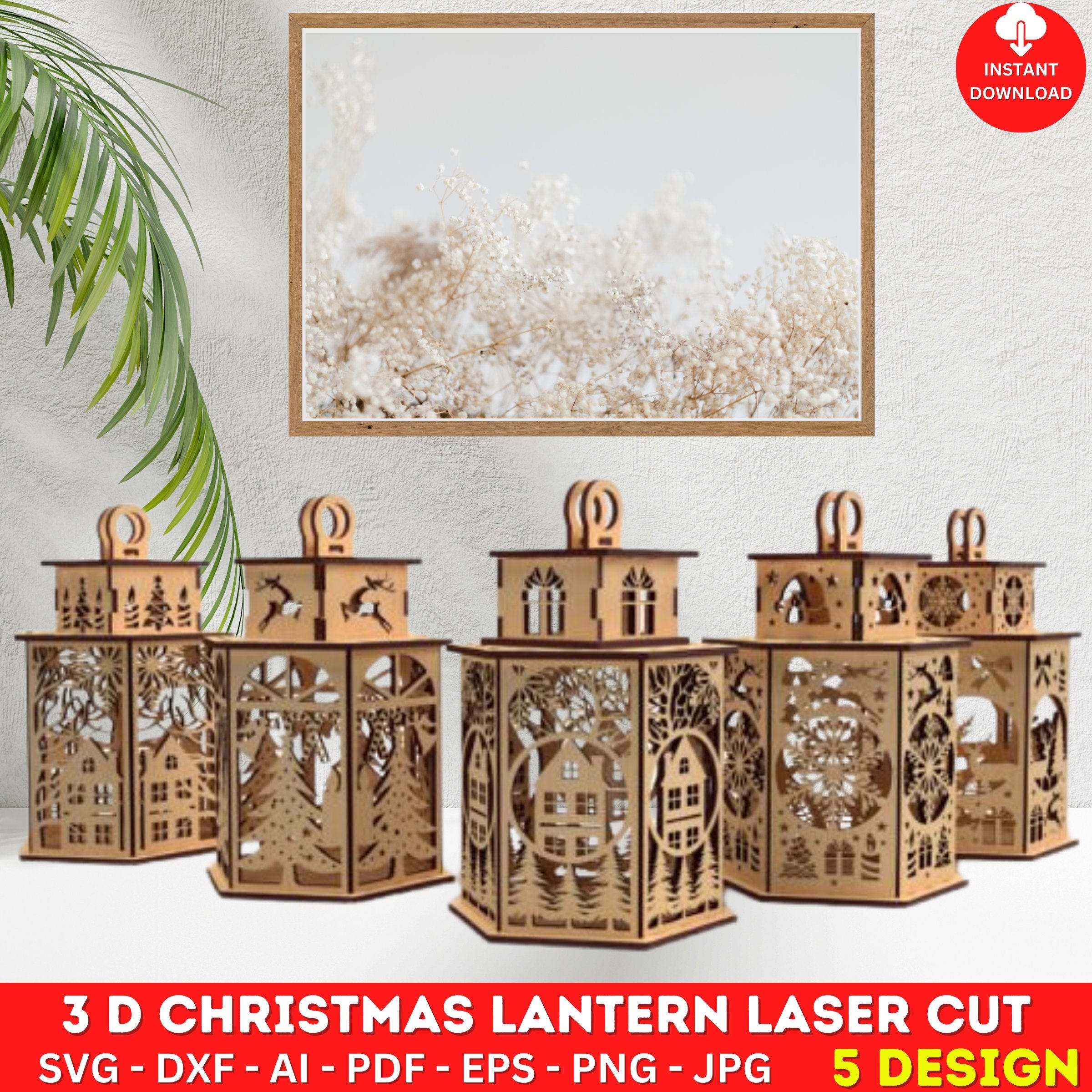 Christmas Lamp Night Light Deer Lantern Decoration,Centerpiece Lampshade Table Candle Holder SVG,,Mega Bundle svg,Digital Download