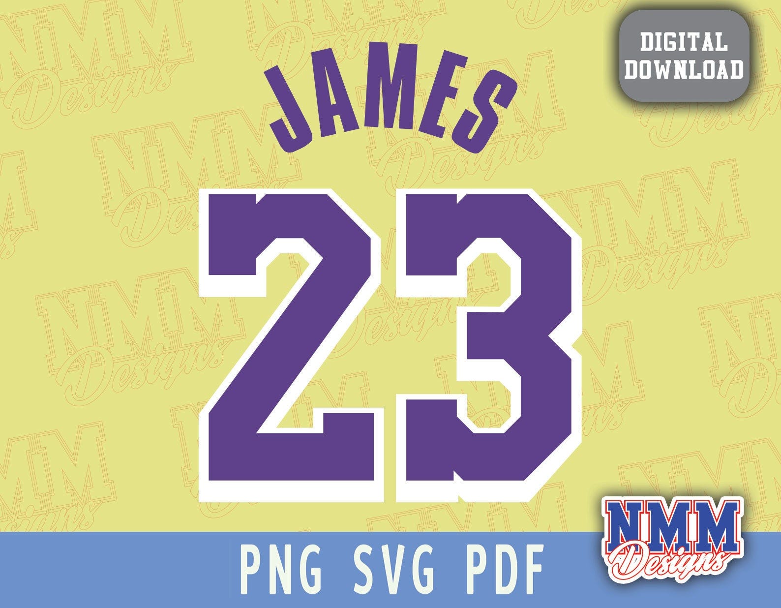 James Jersey svg png, pdf, svg files for cricut, vinyl cut file, for shirts and mugs, iron on School Sports
