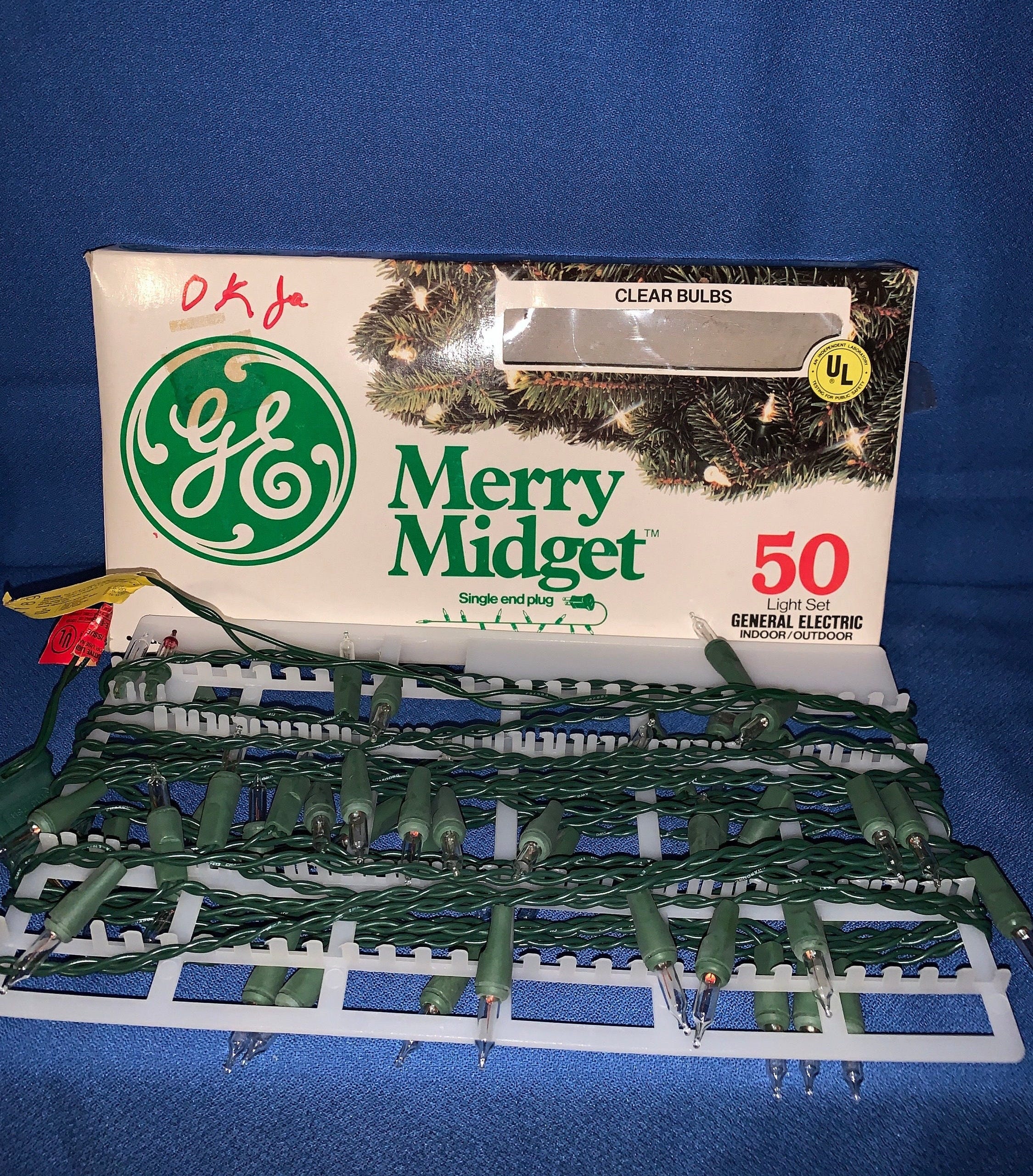 Vintage Merry Midget Christmas Lights
