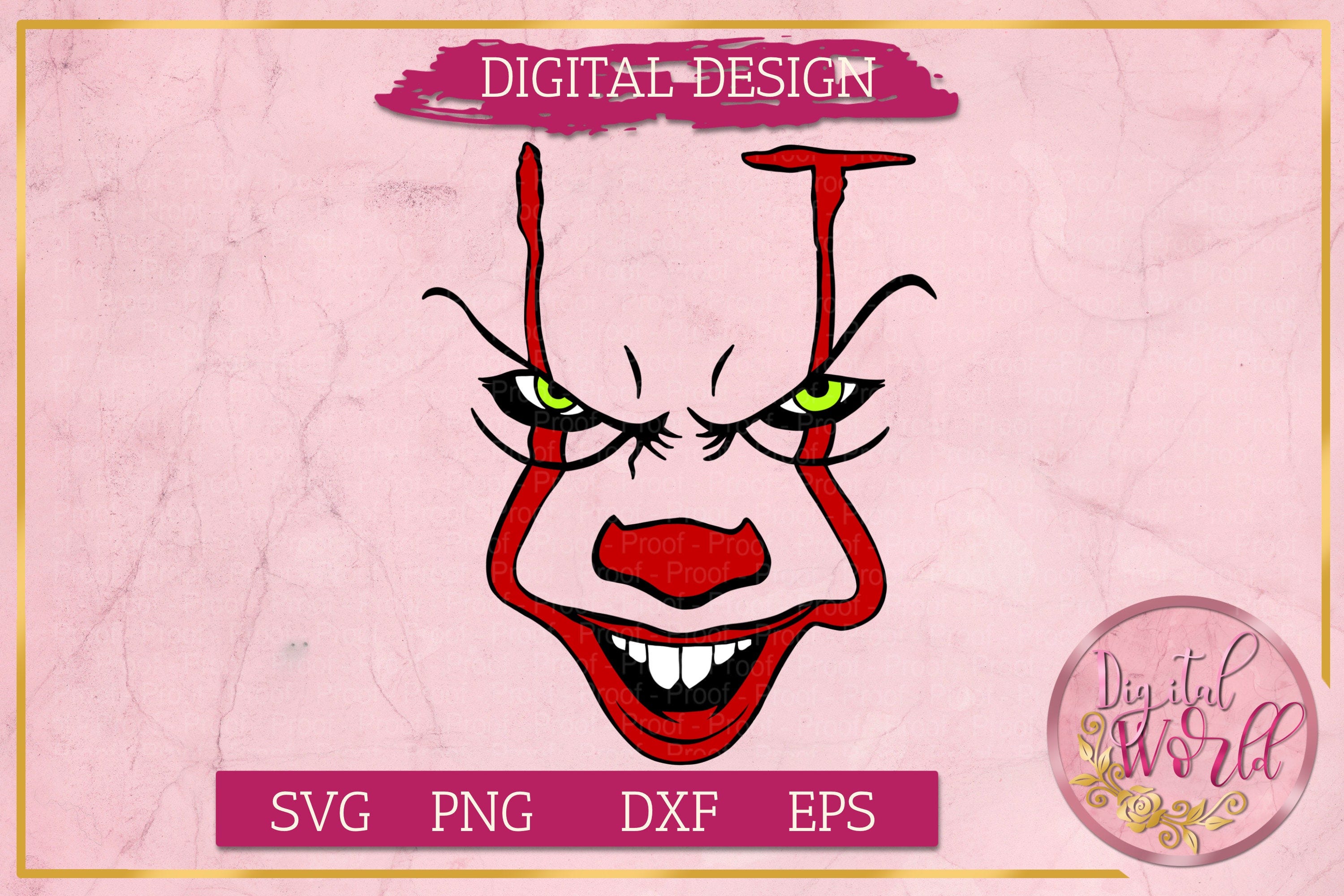 It Pennywise Svg, It Penny Wise Clipart, Cricut, Digital Vector Cut File , Halloween Svg, Files, Horror Character, Instant Download, Svg.