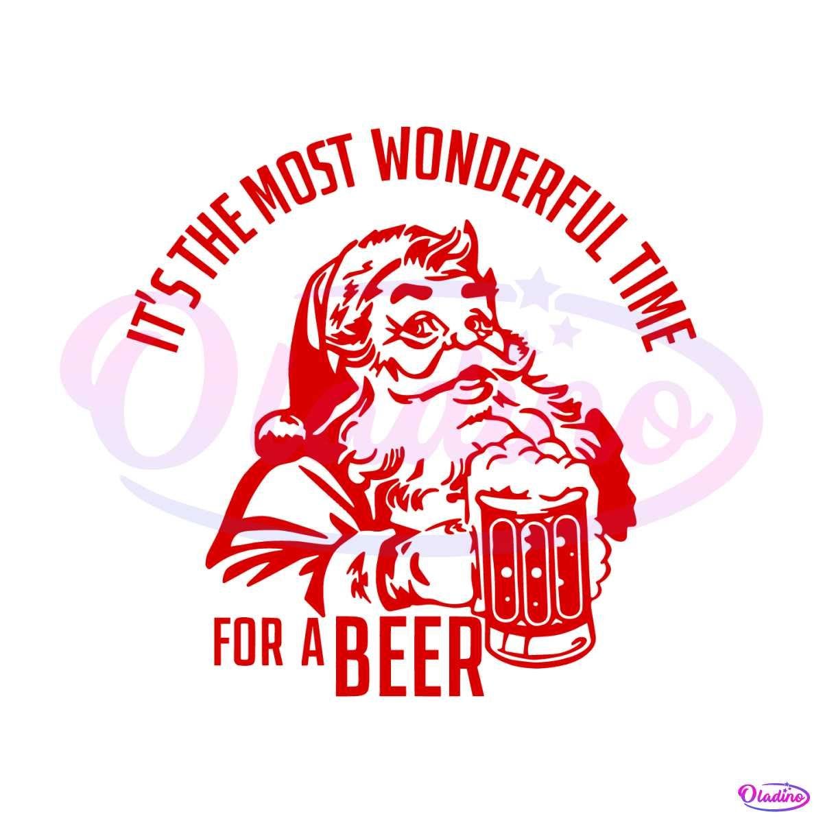 The Most Wonderful Time For A Beer SVG
