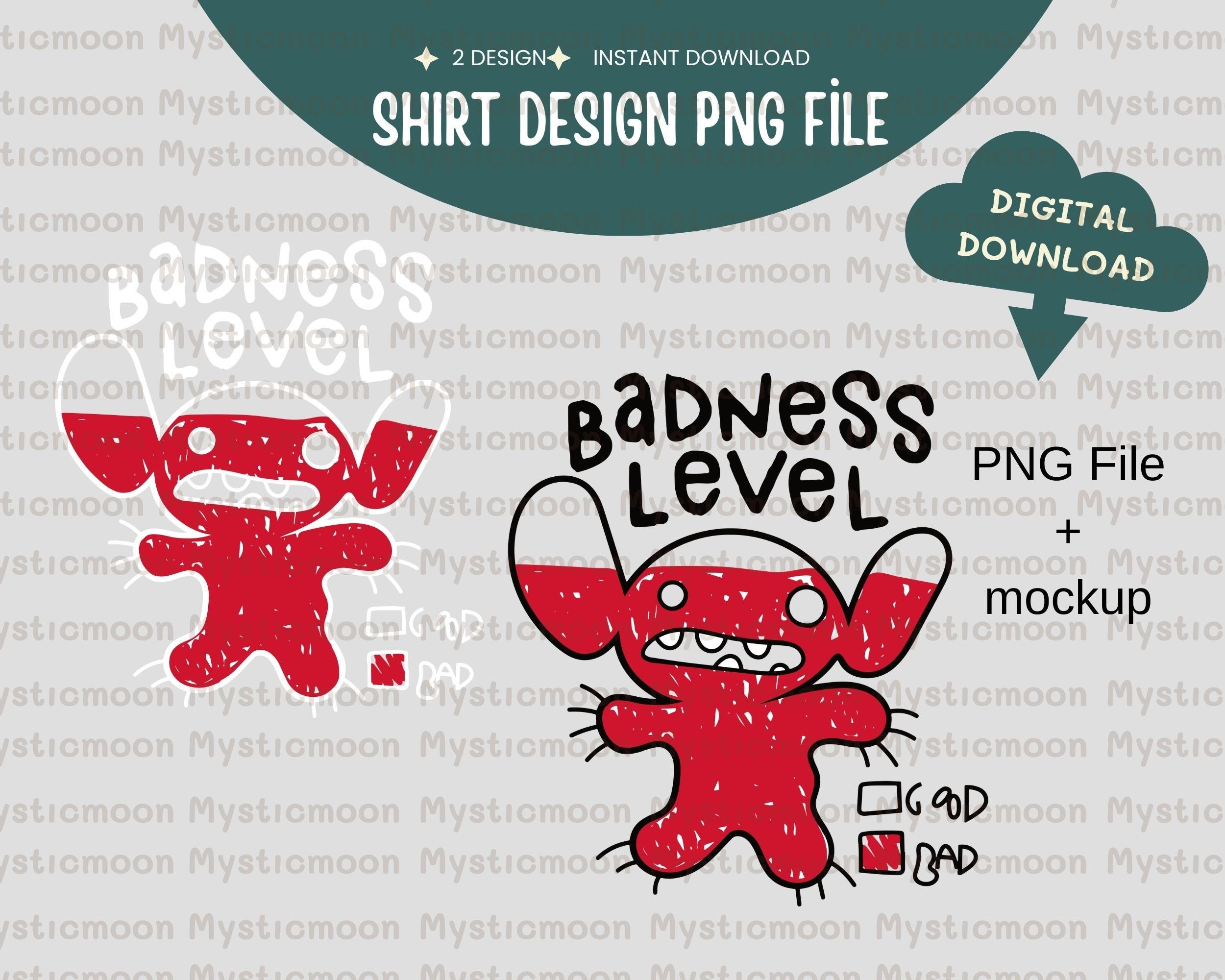 Stitch badness level Png, Lilo and Stitch sticker,Stitch Png, Digital Design, png, Stitch Cricut File, Disney World, Stitch Shirt Png