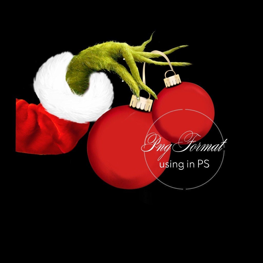 Magic overlay grinch ornament grinch hand png DIGITAL