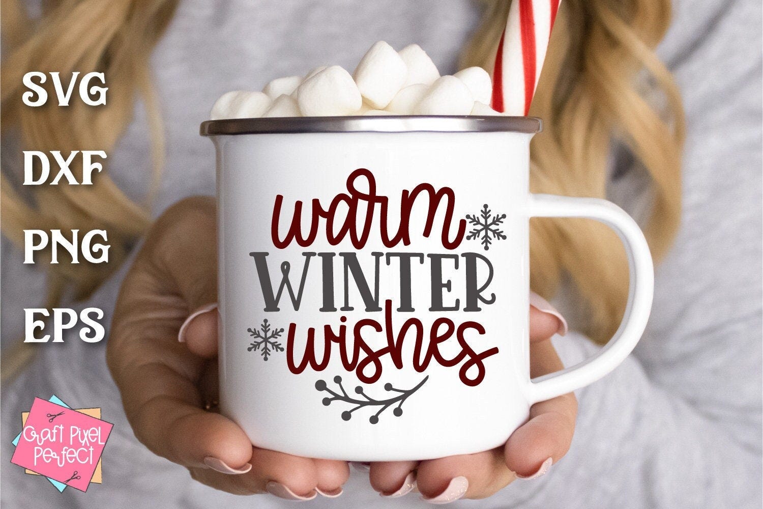Warm Winter Wishes Svg, Christmas Svg, Christmas Coffee Quote, Coffee Svg, Christmas Saying Svg, Holiday Svg Design, Christmas Cricut File