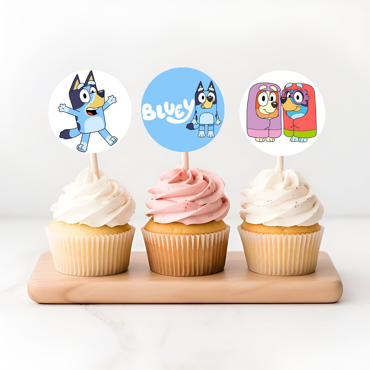 Bluey | 2" Cupcake Toppers | INSTANT DOWNLOAD Digital File