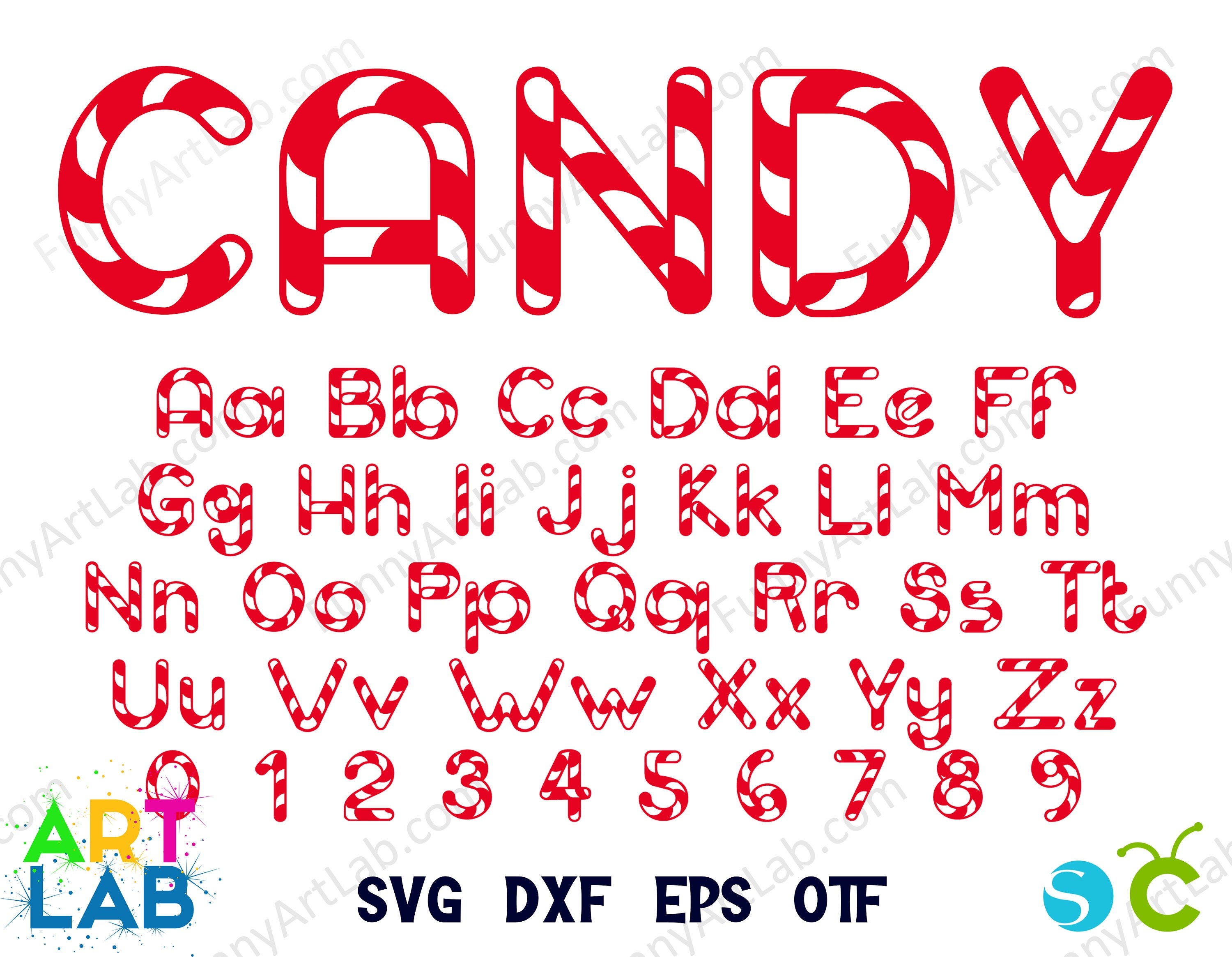 Funny Art Candy Cane Font Svg Candy Font Svg Christmas Letters Svg Cricut Candy letters SVG Christmas Font SVG Candy Svg Candy Cane Font otf