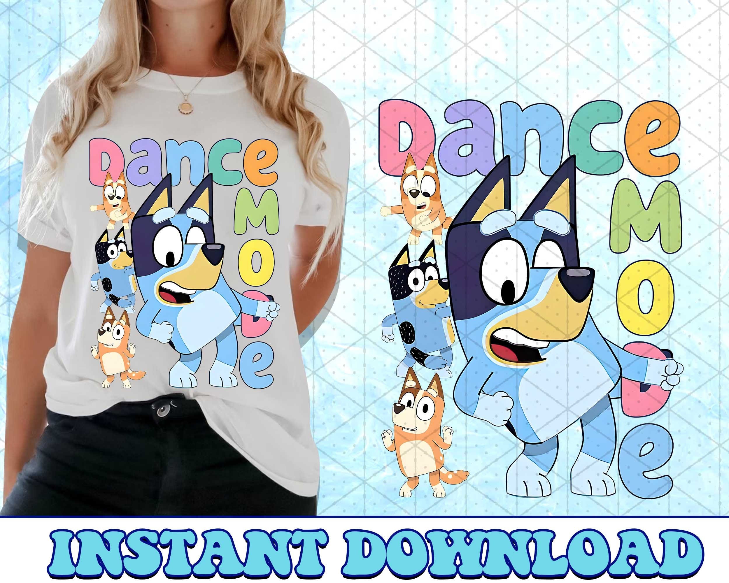 Dance Mode Bluey PNG, Bluey Family PNG, Bluey The Eras Tour Png, Bluey Bingo Png, Bluey Mom Png, Bluey Dad Png, Bluey Friends Png