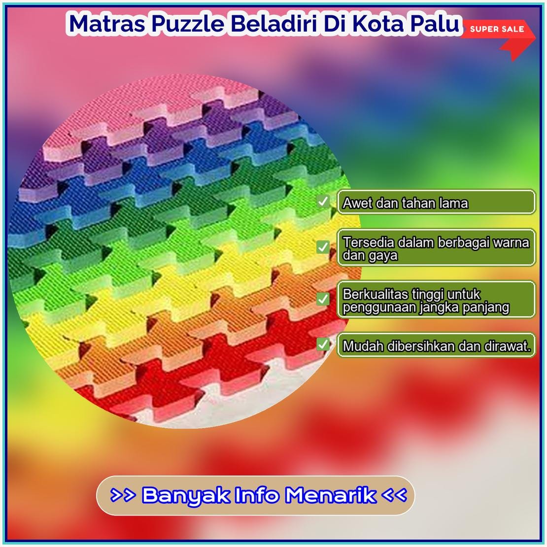 Matras Puzzle Beladiri Di Kota Palu