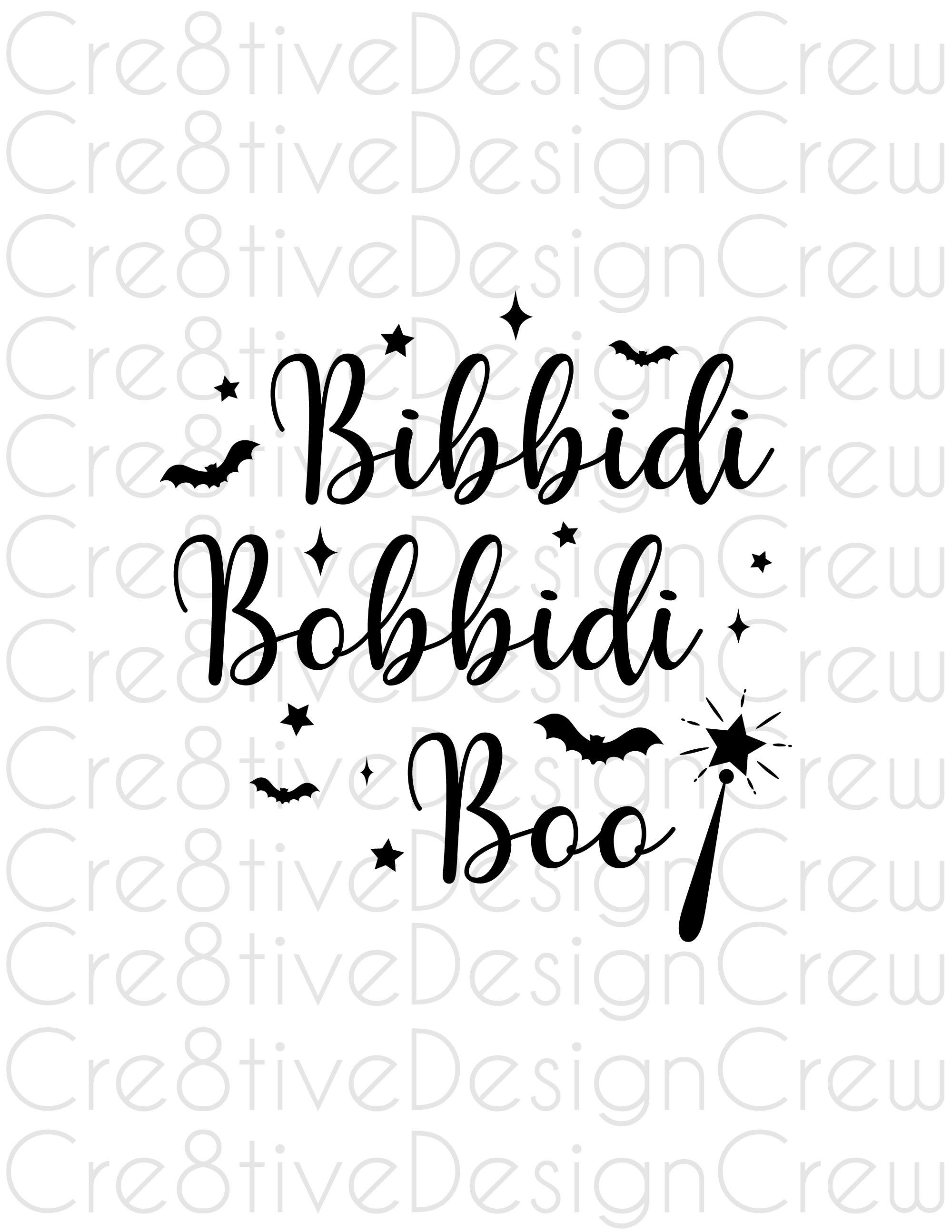 Bibbidi Bobbidi Boo SVG, Halloween SVG, Fairy Godmother, Stars, Cricut File, Silhouette File