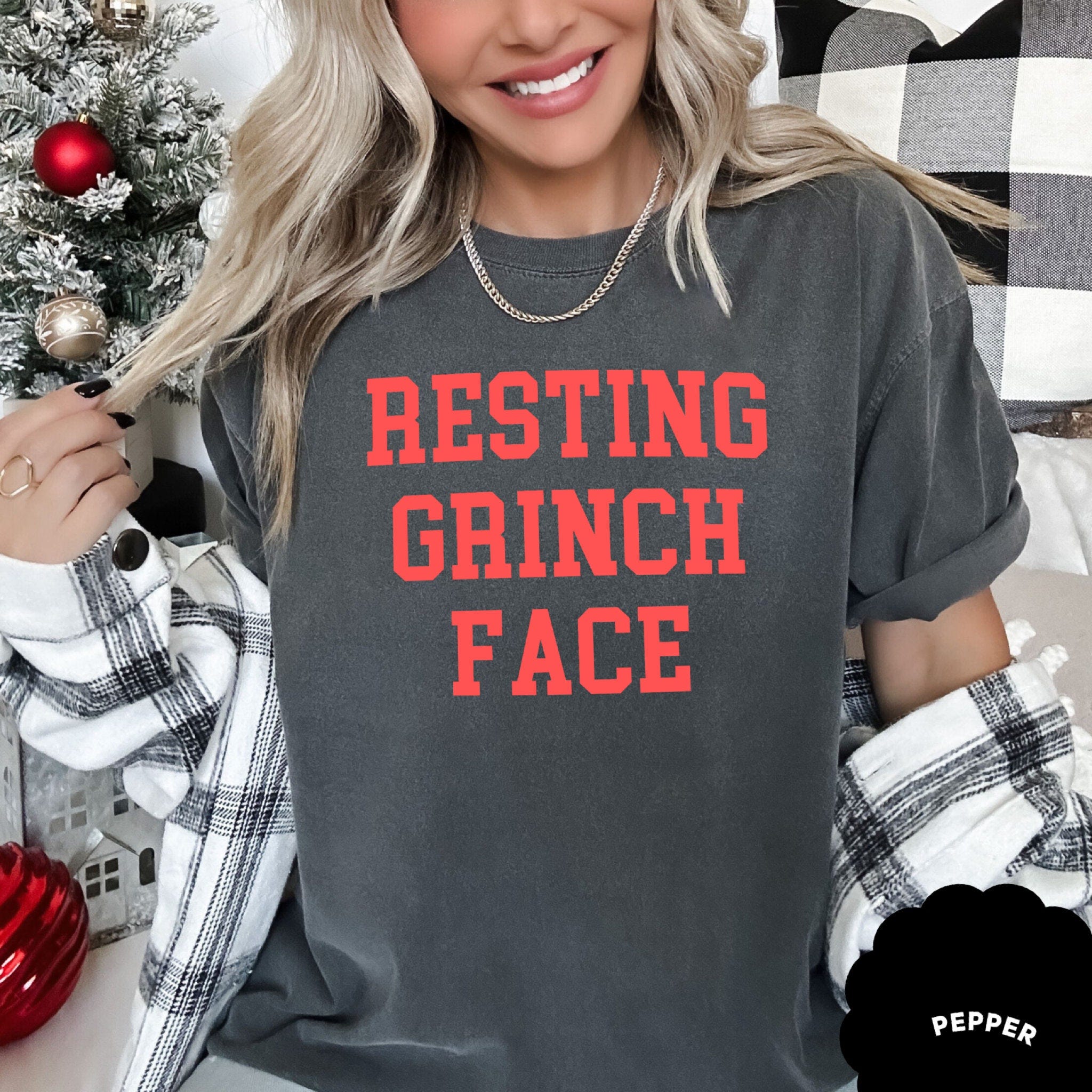 Resting Grinch Face Christmas Shirt