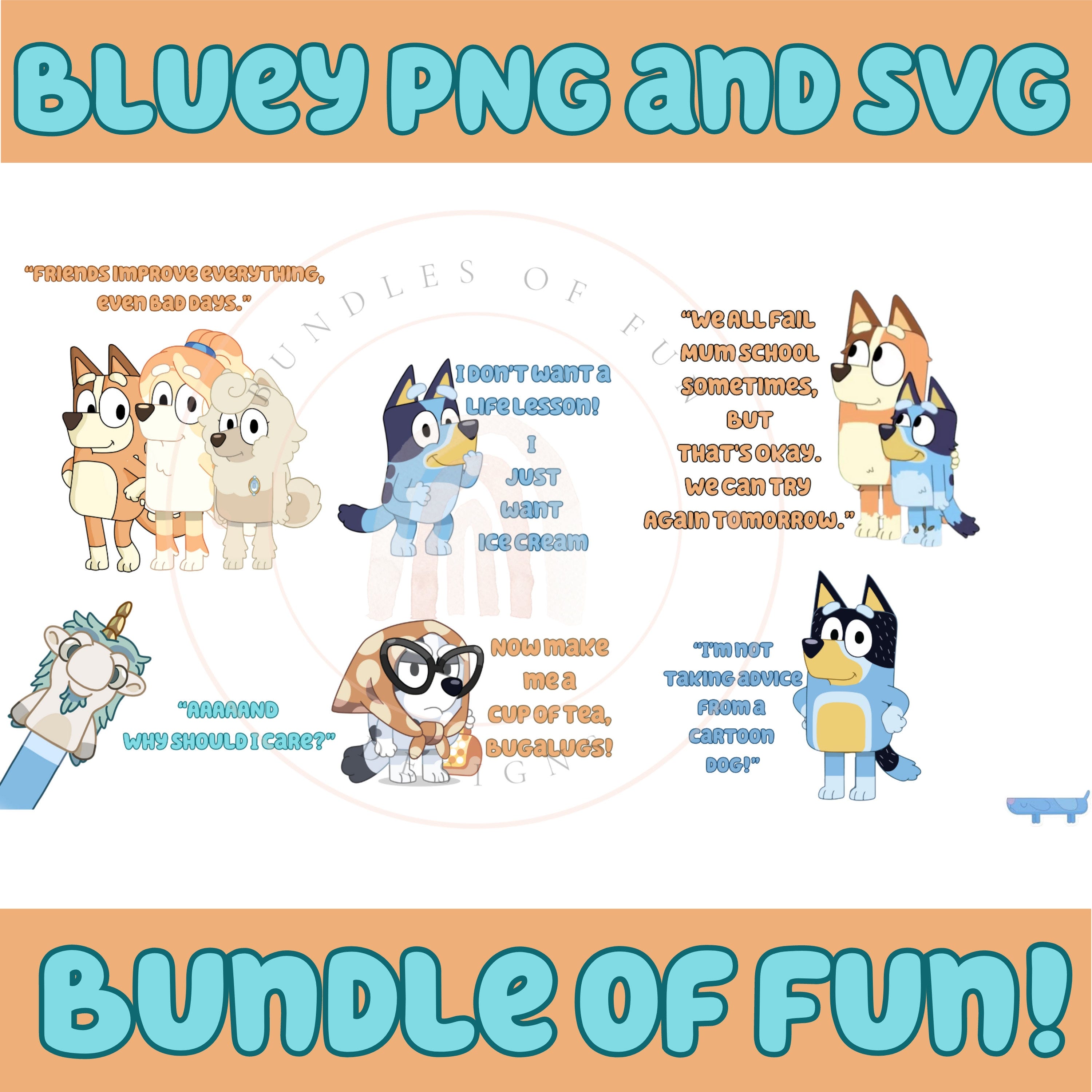 Bluey SVG, Bluey PNG, Bluey Bingo,Bluey Characters png, Bluey Bundle, Bluey Shirt, Bluey Sweatshirt, Bluey Dad Shirt, Mega Bundle