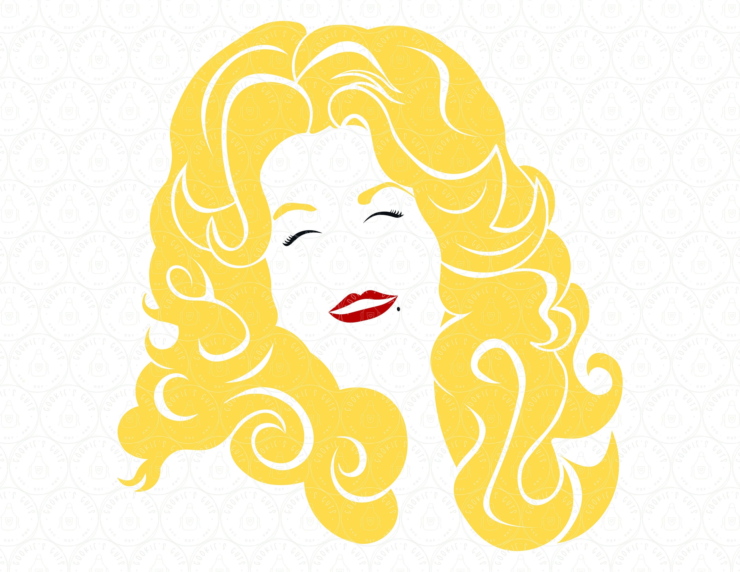 Vintage Dolly SVG DXF PNG | Parton svg Cut File for Silhouette / Cricut® ai eps pdf sublimation htv Vinyl | Dolly Jolene What Would Dolly Do