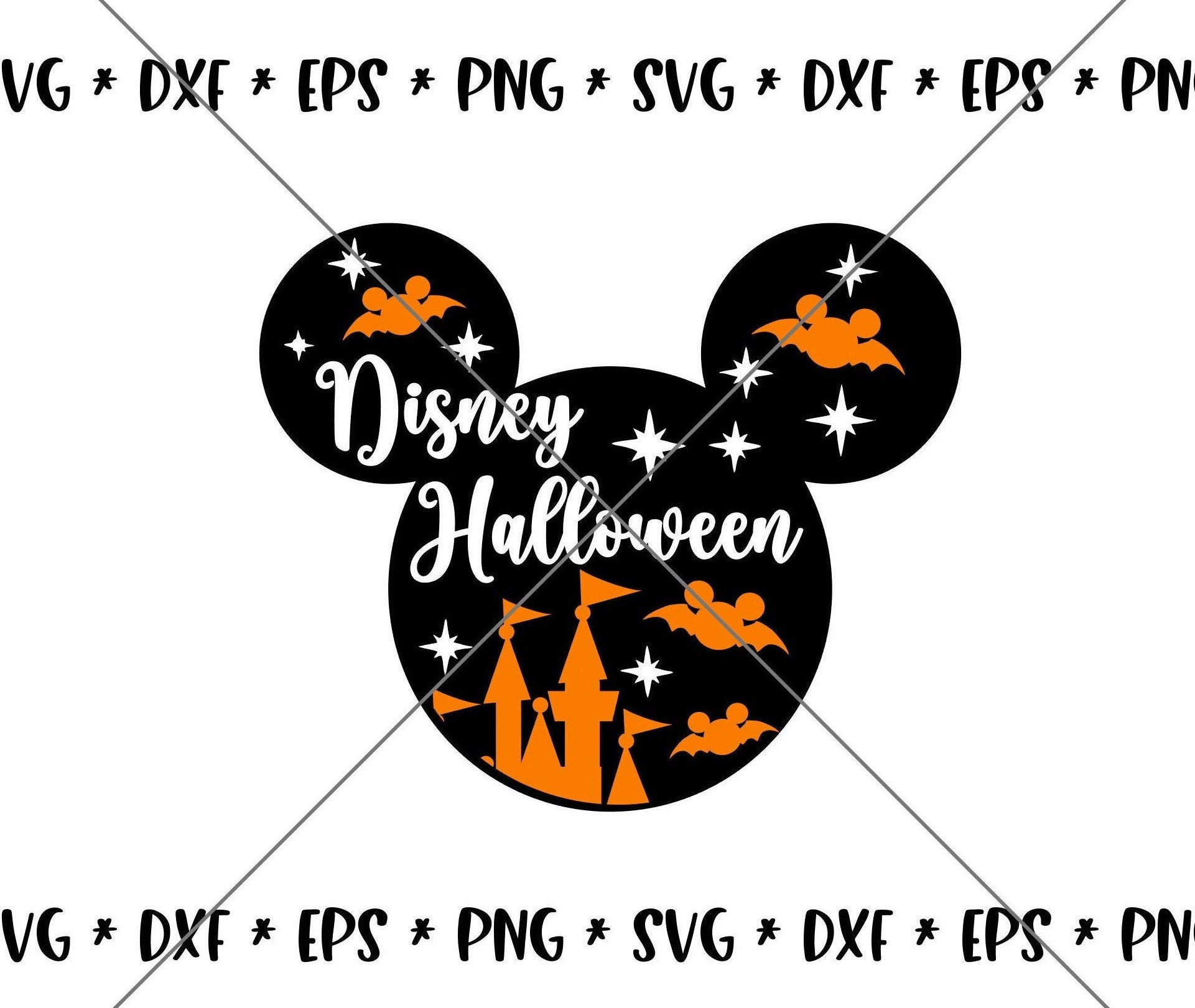 SALE!! Halloween Not Scary Party Mouse SVG Disney svgs DXF eps png Instant Download File Mickey Disney World Family Trip svg Silhouette--H20