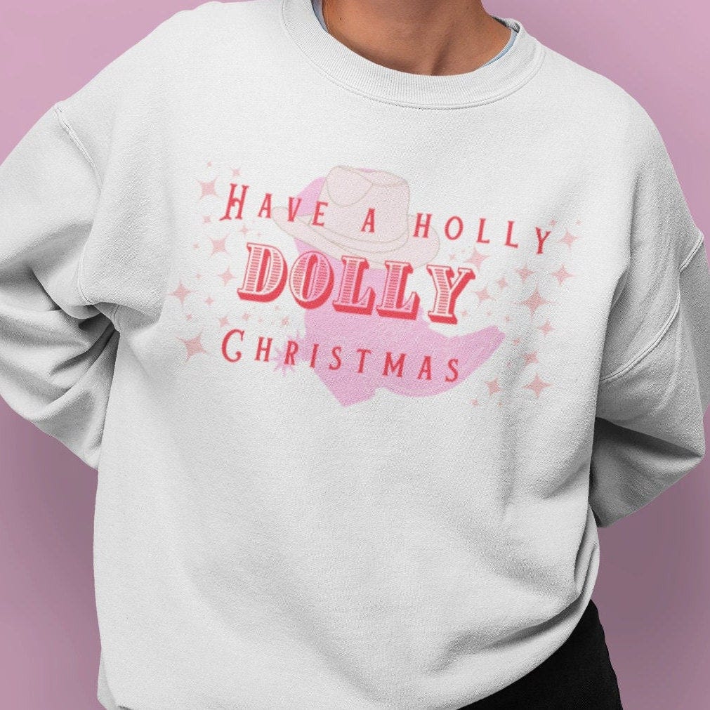 Holly Dolly Christmas- Crewneck Sweatshirt
