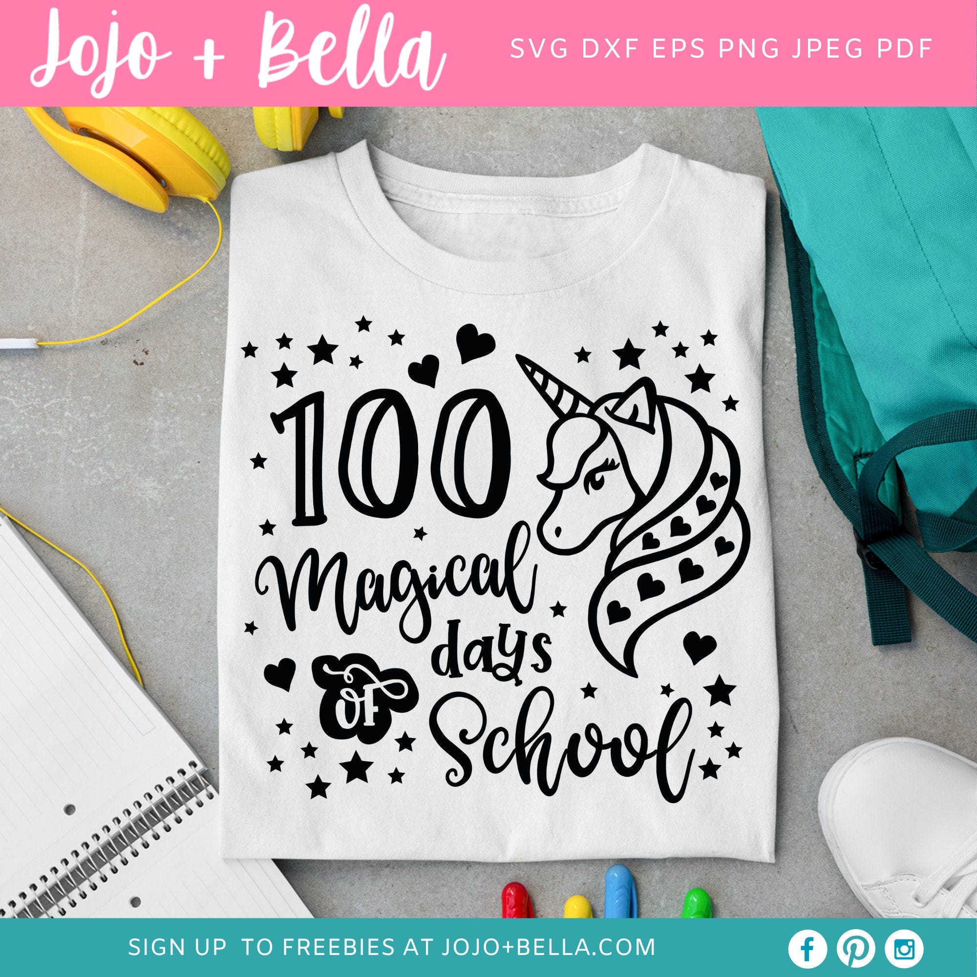 100 Days of School Svg, 100 Days Svg, 100th Day of School Svg, School Svg, 100 Magical Days Svg, Teacher, Svg Designs For Cricut