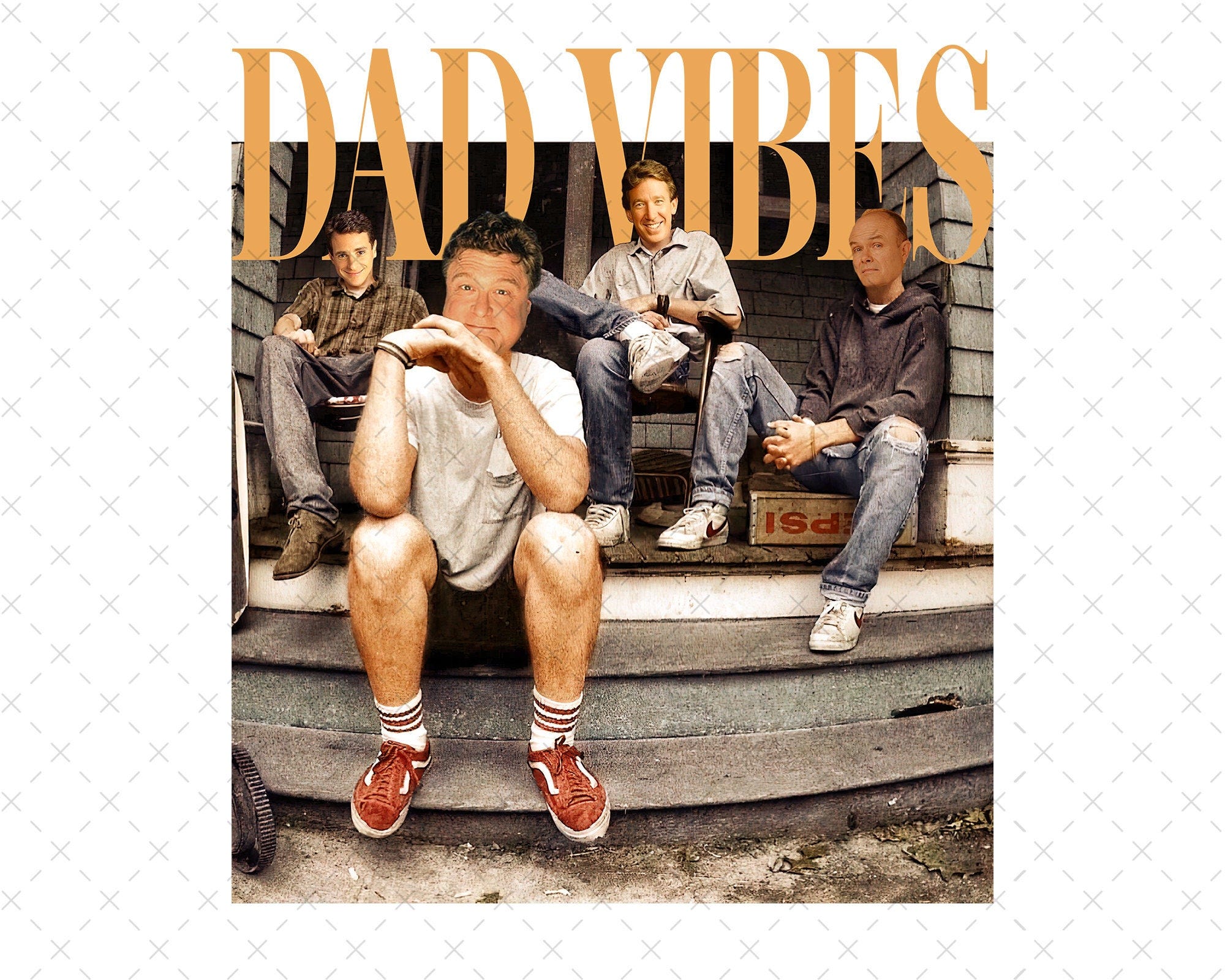 Retro Sitcom Dad Vibes Thug Life PNG, Sitcom 90’s Dads Png, Funny Dad Png, Happy Father’s Day Png, Father’s Day Gift, Digital File