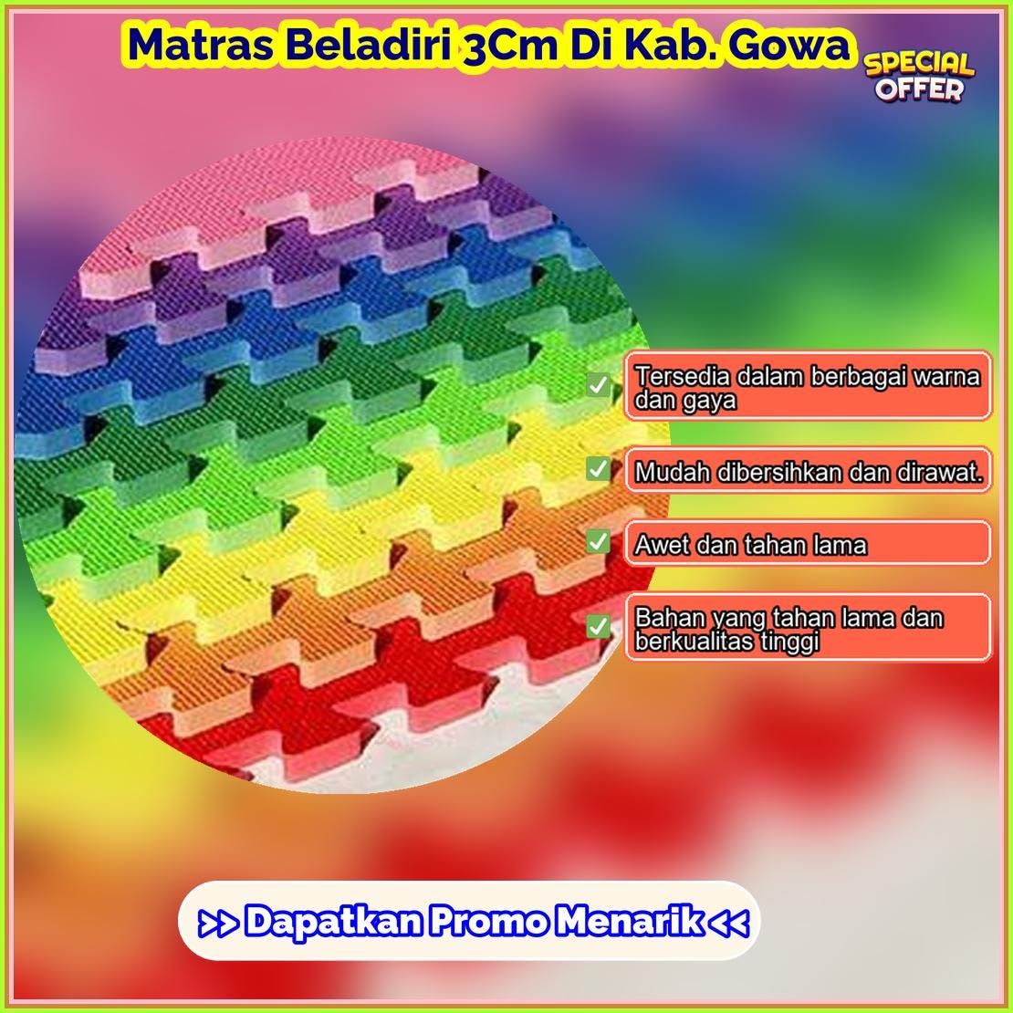 Matras Beladiri 3Cm Di Kab Gowa