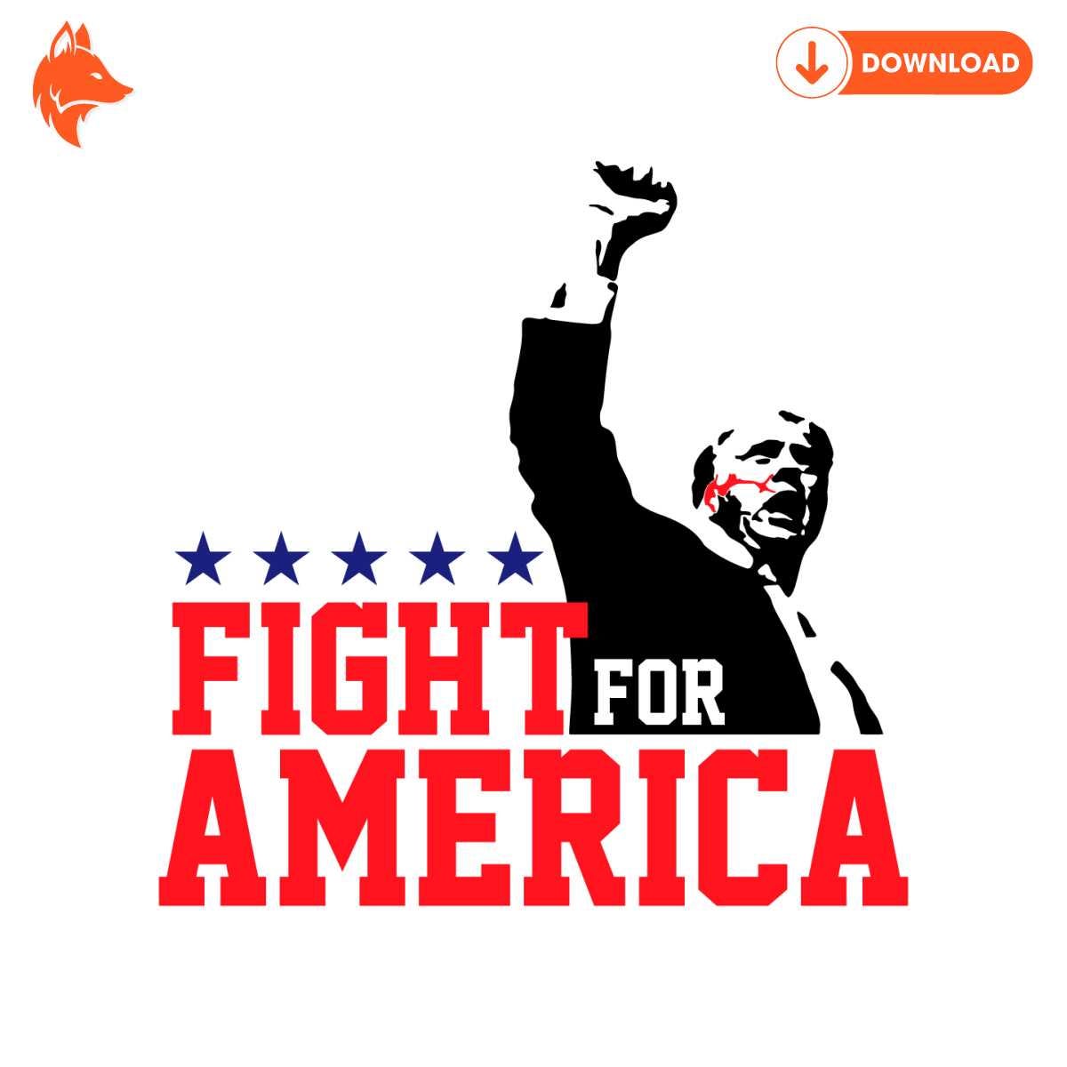 Free Trump Fight For America Trump Shooting SVG