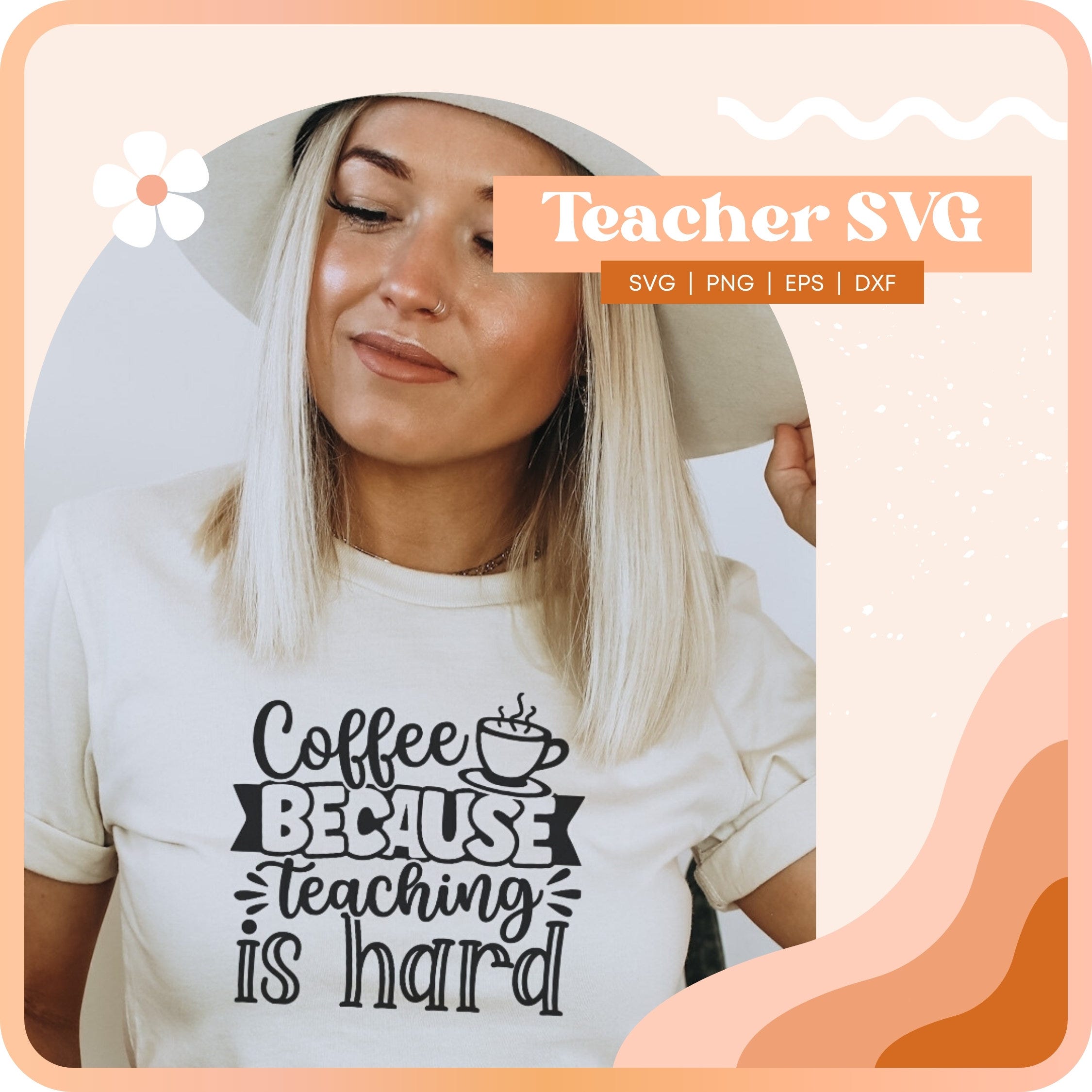 Coffee Teacher Svg Png, Teacher Svg, Teacher Appreciation Svg, Best Teacher Svg, Teacher Life Svg, Favorite Teacher Shirt Sleeve Svg, Cricut