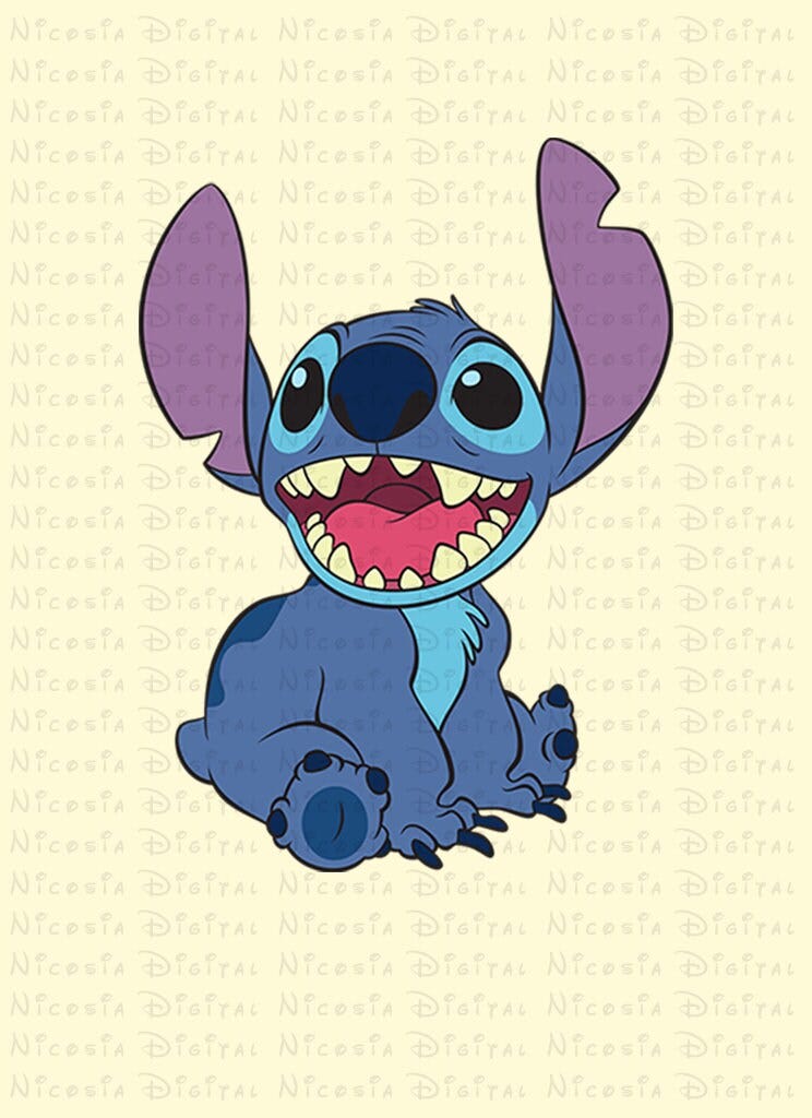 Stitch SVG - PNG File | Digital Cutting File | Anime Characters | Instant Download