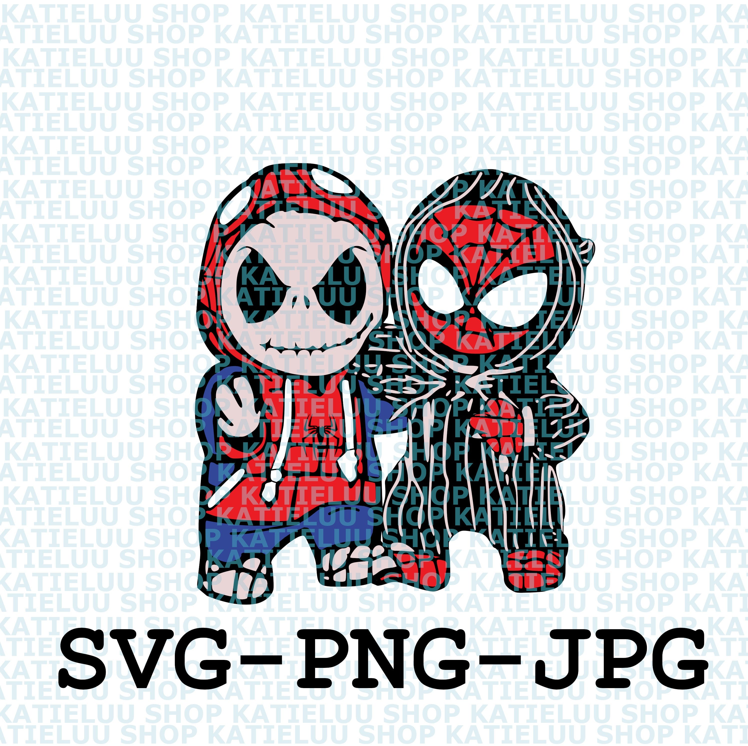 Jack Skellington svg, Spider skellington png, Friend Halloween, svg, png. Characters friends digital download.