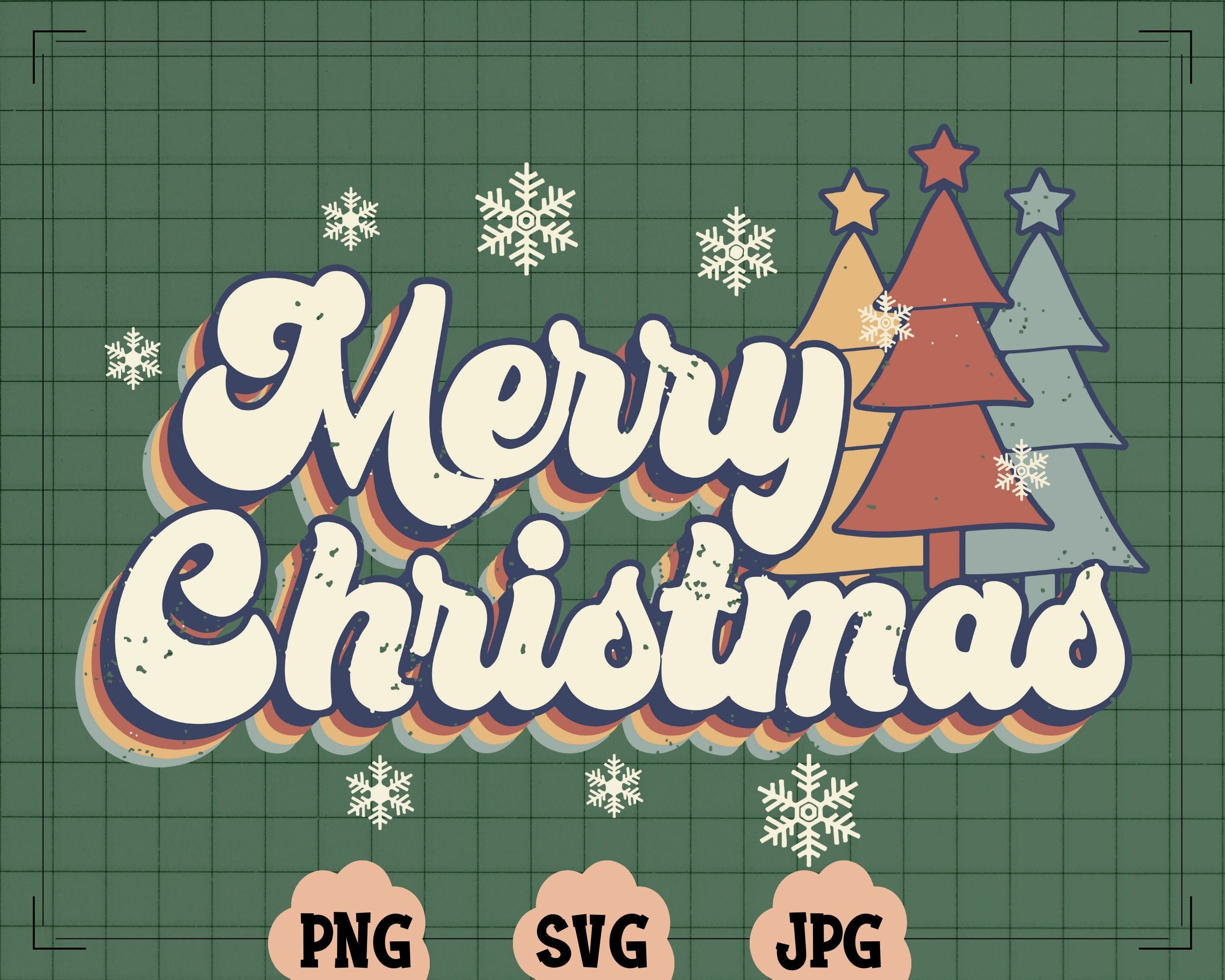 Vintage Merry Christmas PNG, Sublimation Designs, 70s Style, Merry Christmas SVG, Retro Font, Merry Christmas PNG, Retro Merry Christmas