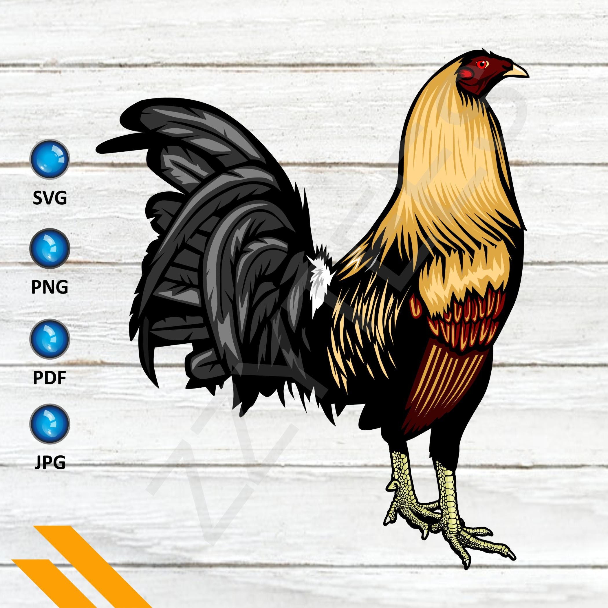 Golden Brown Rooster SVG, Chicken Cutfile, Rooster Design, Chicken SVG, Rooster Sublimation, Rooster SVG, Svg File For Cameo Cricut, Pdf,