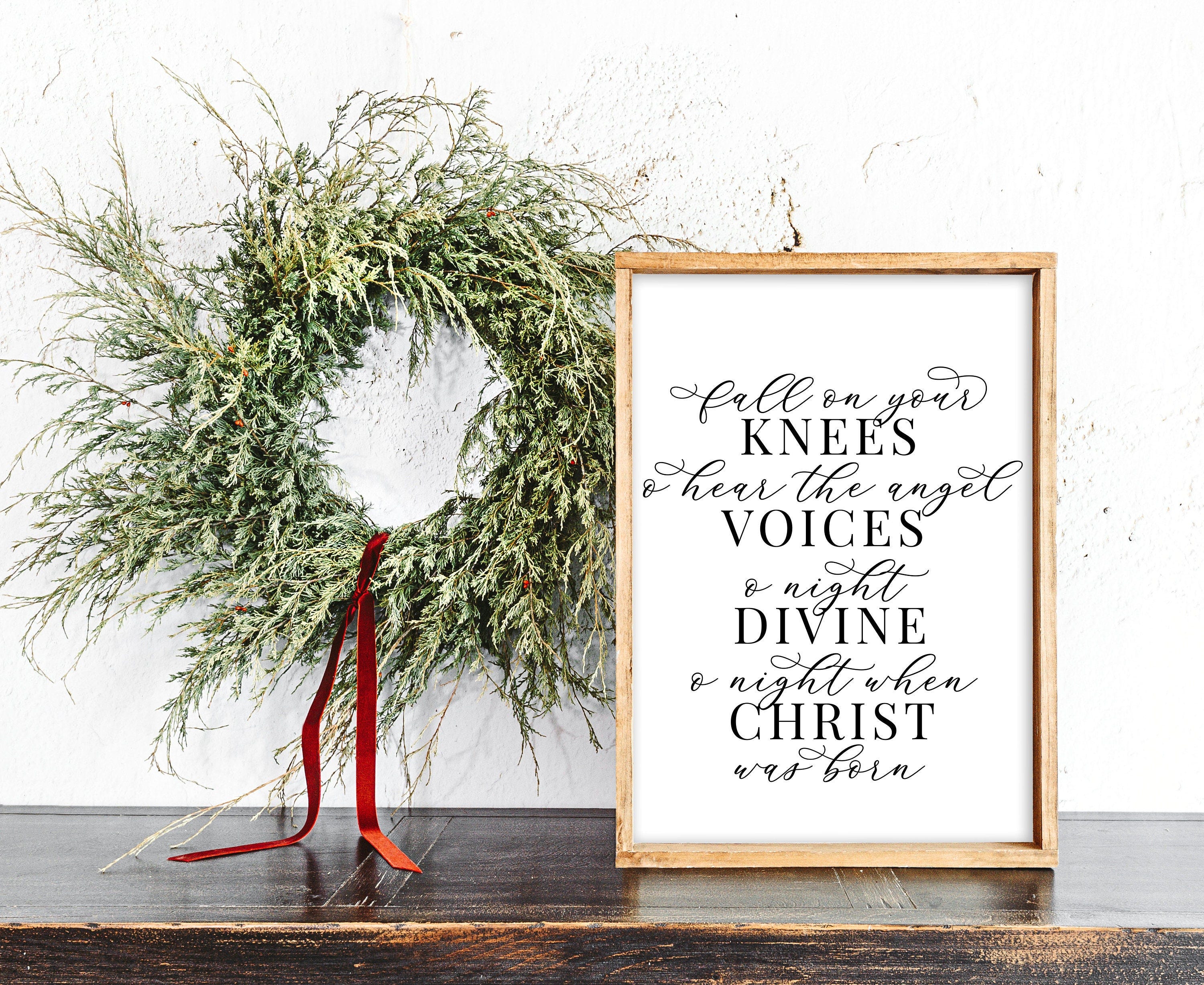 O Night Divine SVG | O Holy Night Lyrics Svg | Christmas Song Svg | Religious Christmas Svg | Christmas Sign Svg | Holiday Cut File