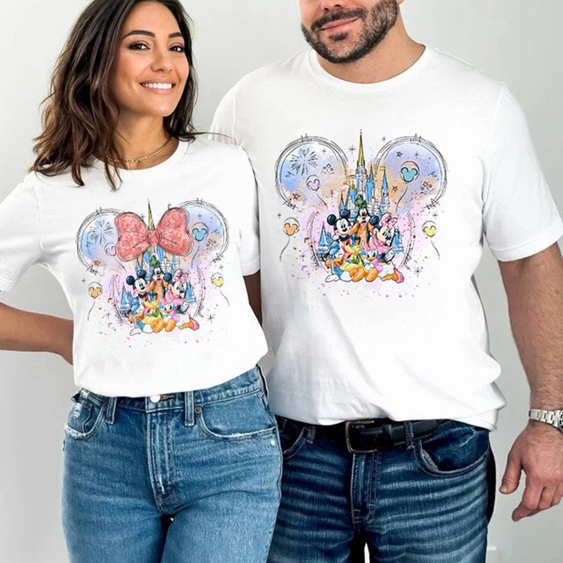 Comfort Colors Mickey And Friend T-Shirt, Disneyland Castle Shirt, Disneyland Shirt, Mickey and Minnie Shirt, Disneyworld Vacation T-Shirt