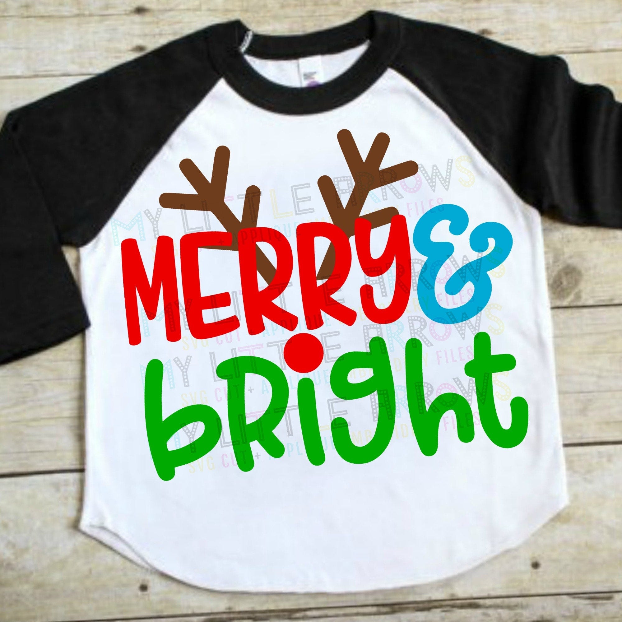 Merry and bright svg | boy christmas svg | boy christmas dxf | antlers svg | christmas antlers svg | boy svg | boy svg files | cricut svg