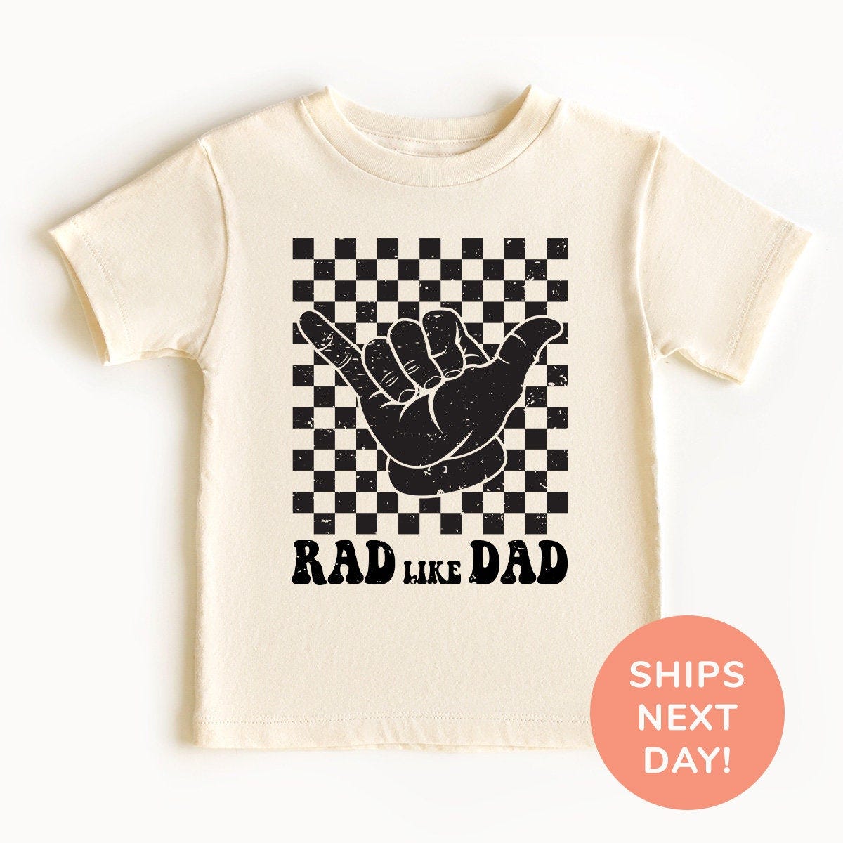Rad Like Dad Shirt, Onesie® for Kids, Toddler & Youth Shirt, Retro Kids Shirt, Cute Baby Shirt for Father’s Day, Daddy’s Girl and Boy Shirt