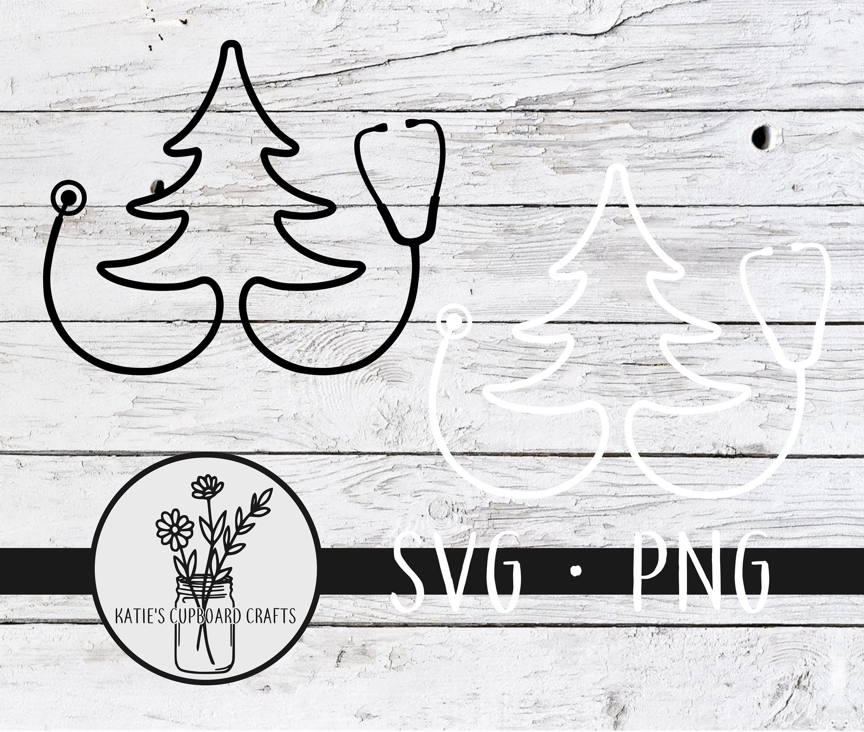 Stethoscope Christmas Tree - SVG Cut File