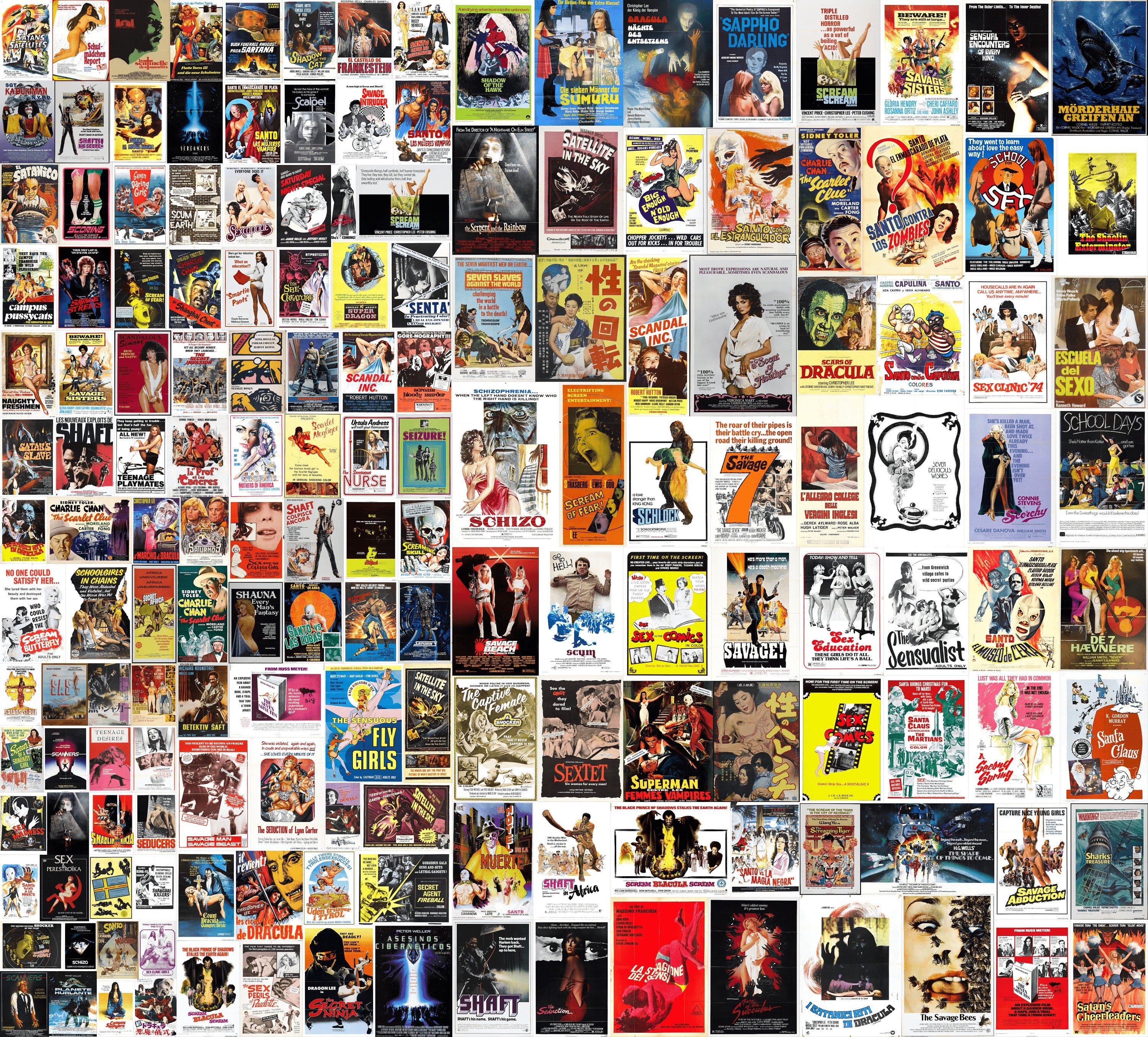 5500+ Vintage Retro DIGITAL Movie Poster Collection - JPG format, Rocky Horror Style, B Movie Cinema Posters for Vibrant Adult Scrapbooking