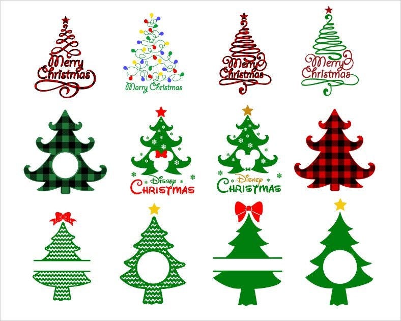 Christmas Tree SVG Bundle/ Christmas Tree Cut File Bundle/ Christmas  Pack Trees File for Cricut / Christmas Tree/ Svg /Png /Eps/ Dxf
