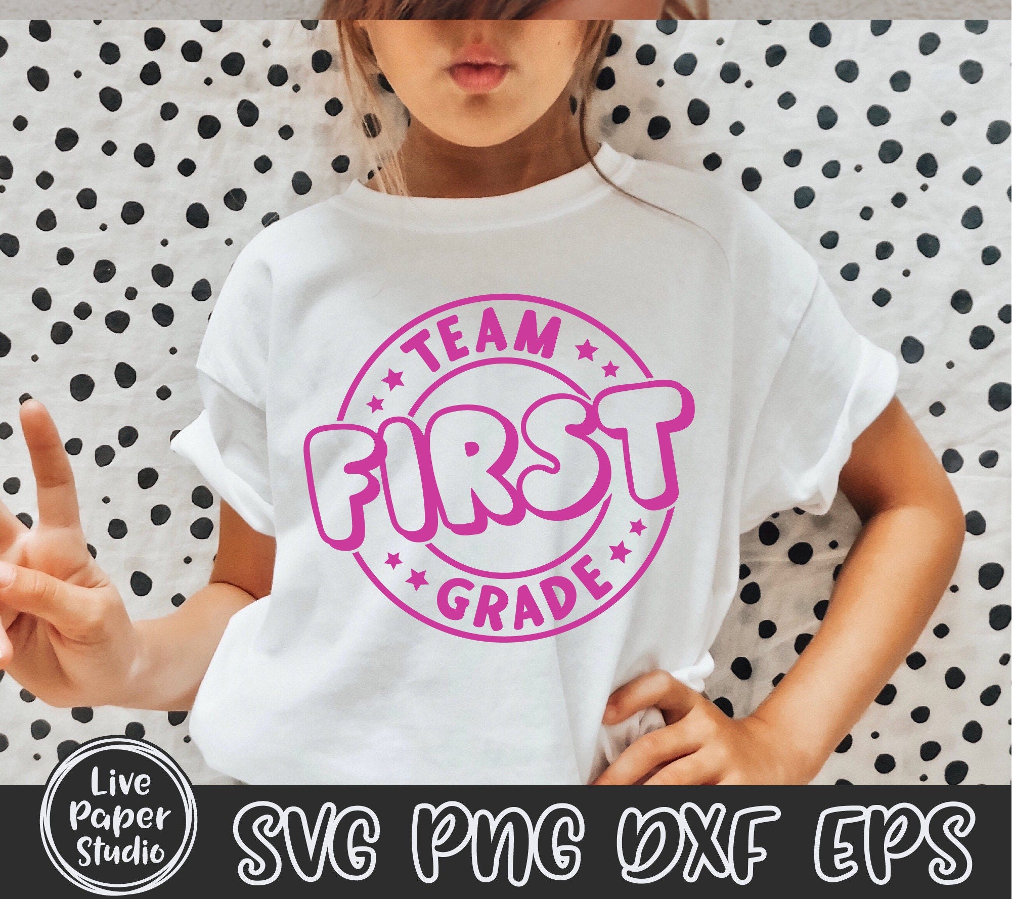 Back To School Svg, Team First Grade SVG, 1st Grade Squad SVG, First Grade Gift Shirt SVG, First Day of School, Digital Download Png Files