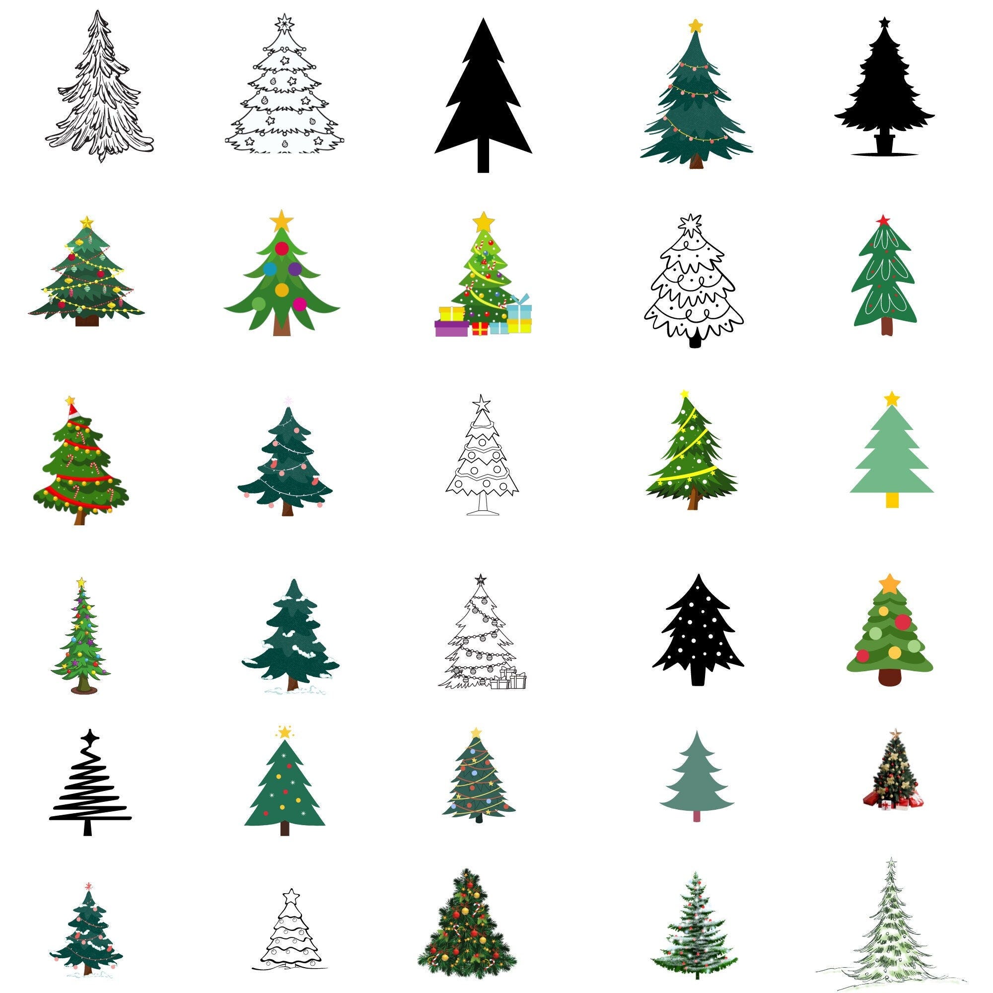 Christmas Tree SVG, Pine Tree SVG