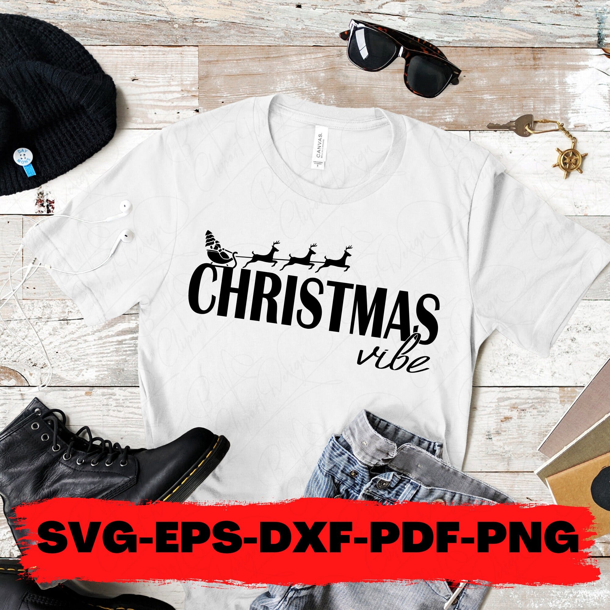 Christmas Vibes SVG PNG PDF eps, Christmas Shirt Svg, Christmas Gift, Funny Christmas Svg, Christmas Svg, Christmas Jumper Svg, Winter Svg