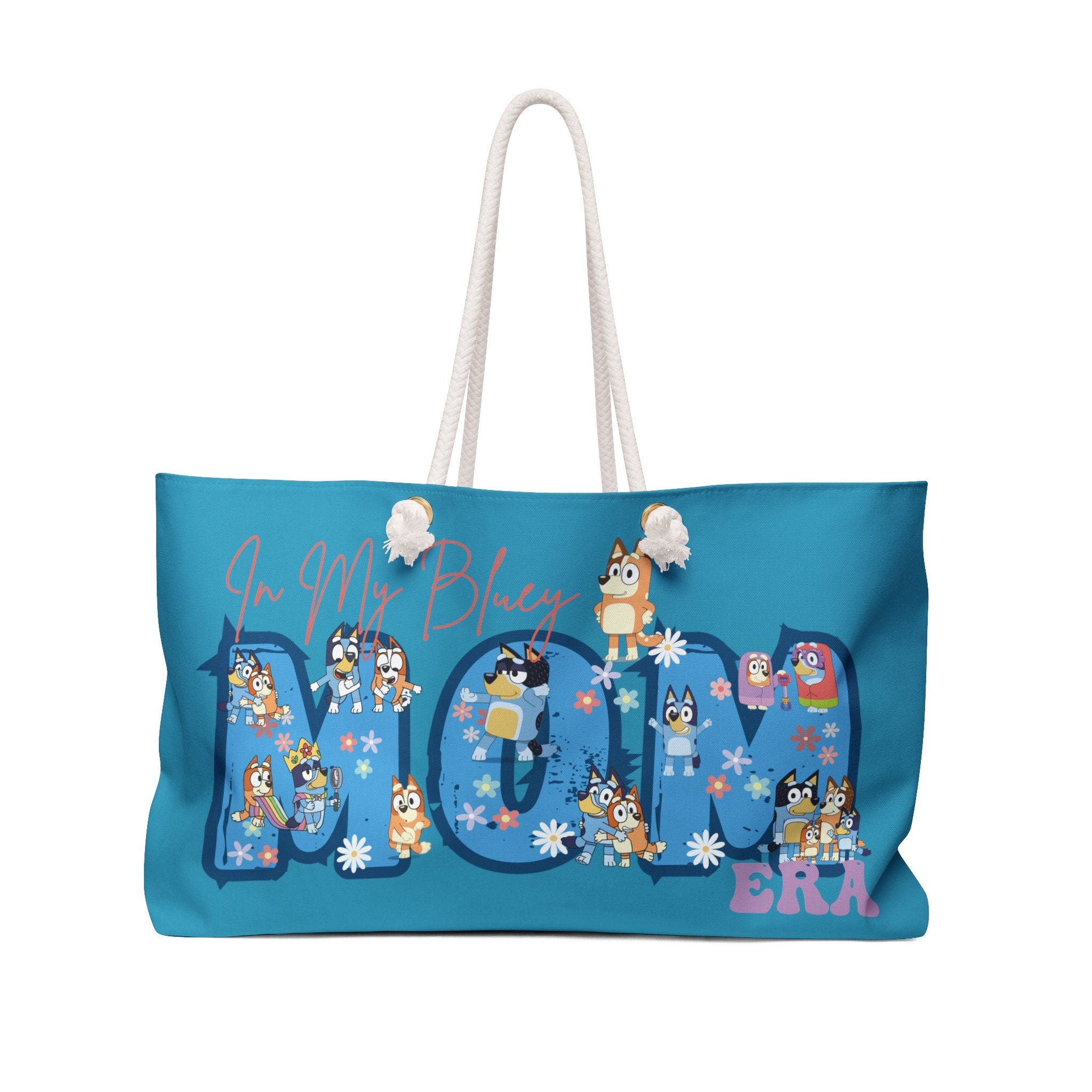 Bluey Inspired Weekender Bag | Bluey Beach Bag | Bluey Mom Era Tote