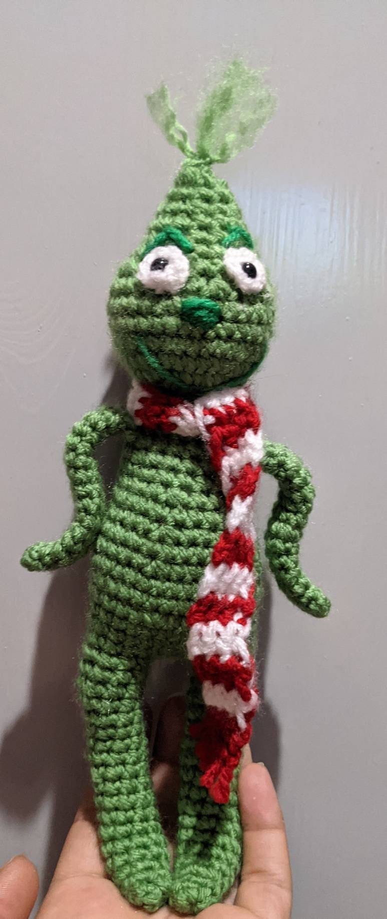 Grinch crochet plush