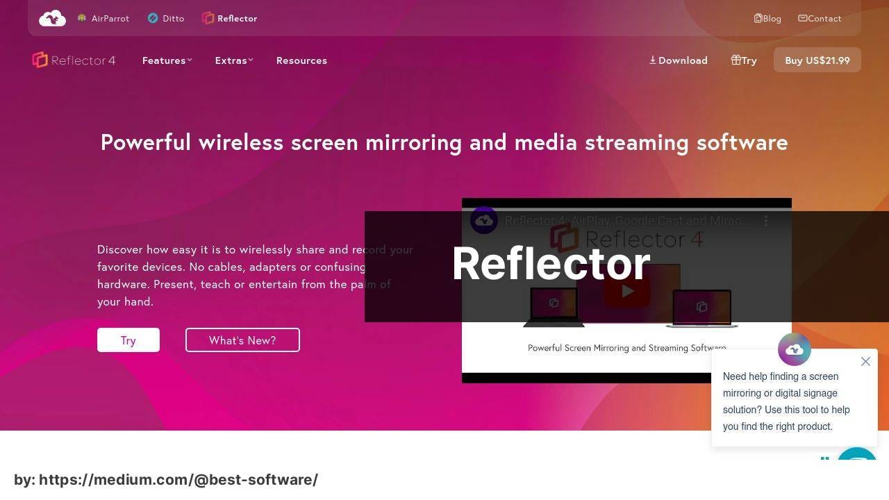 https://www.airsquirrels.com/reflector screenshot