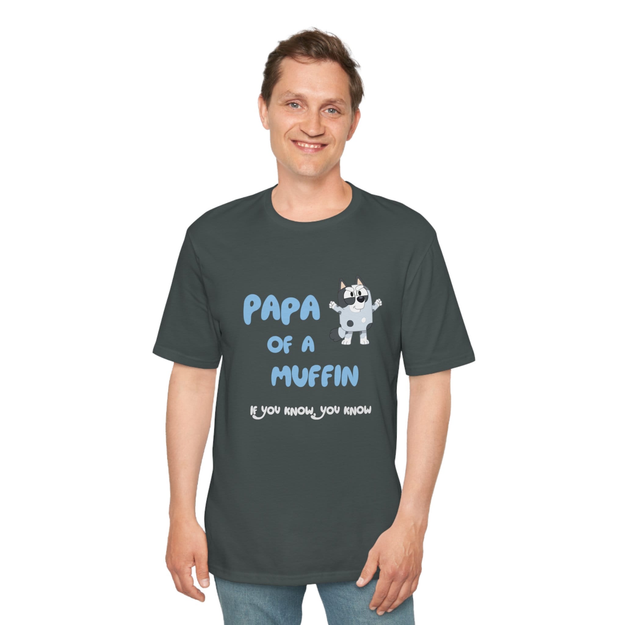 Bluey Muffin Tshirt for Papa (Dad/Grandpa) perfect for fathers day