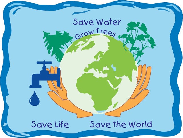 Image result for helping the environment by saving water