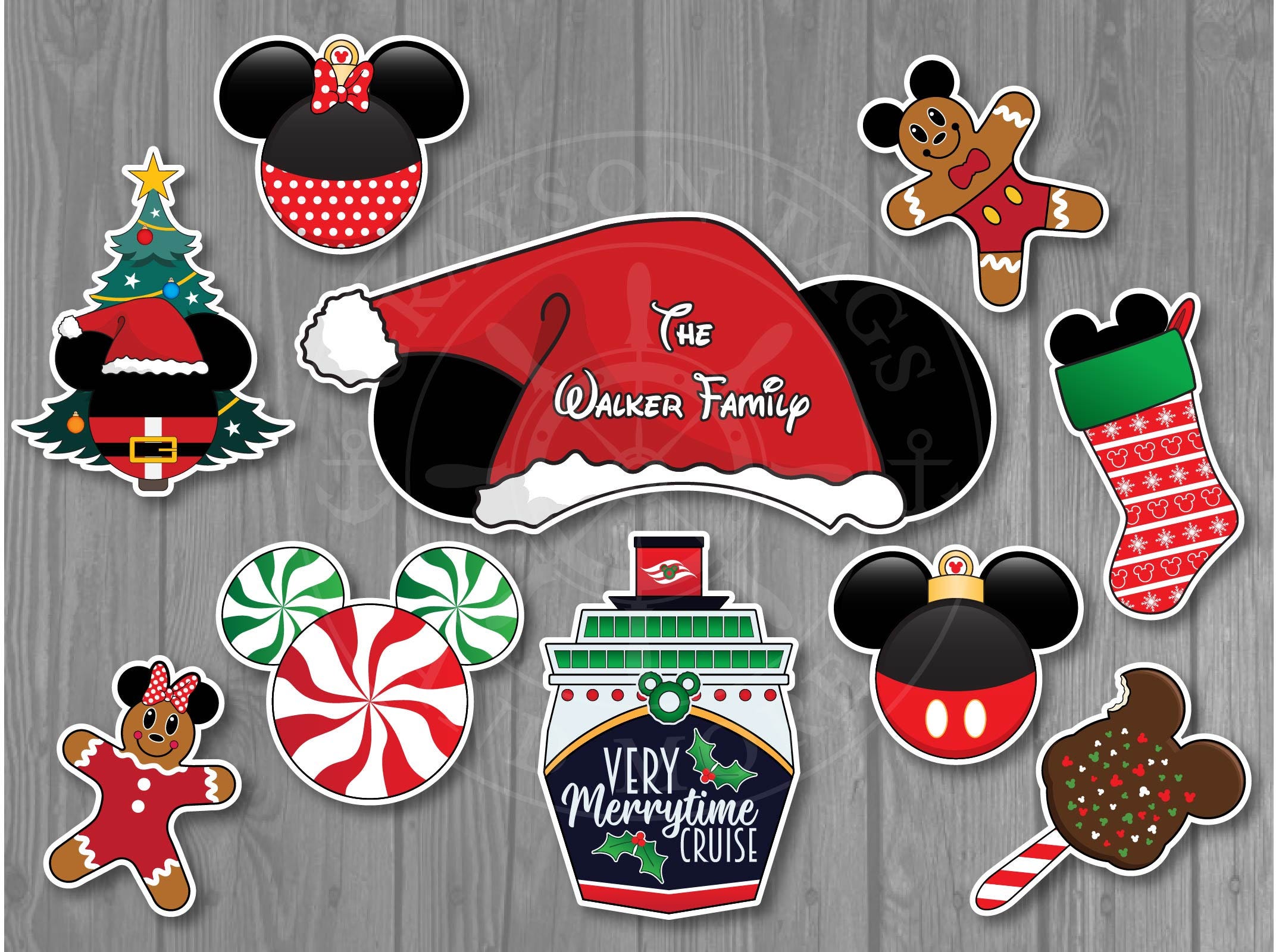 Very Merrytime Personalized Sign Group Magnet Set for Disney Cruise Doors