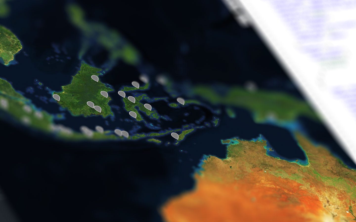 Data GeoJSON yang ditampilkan dalam peta