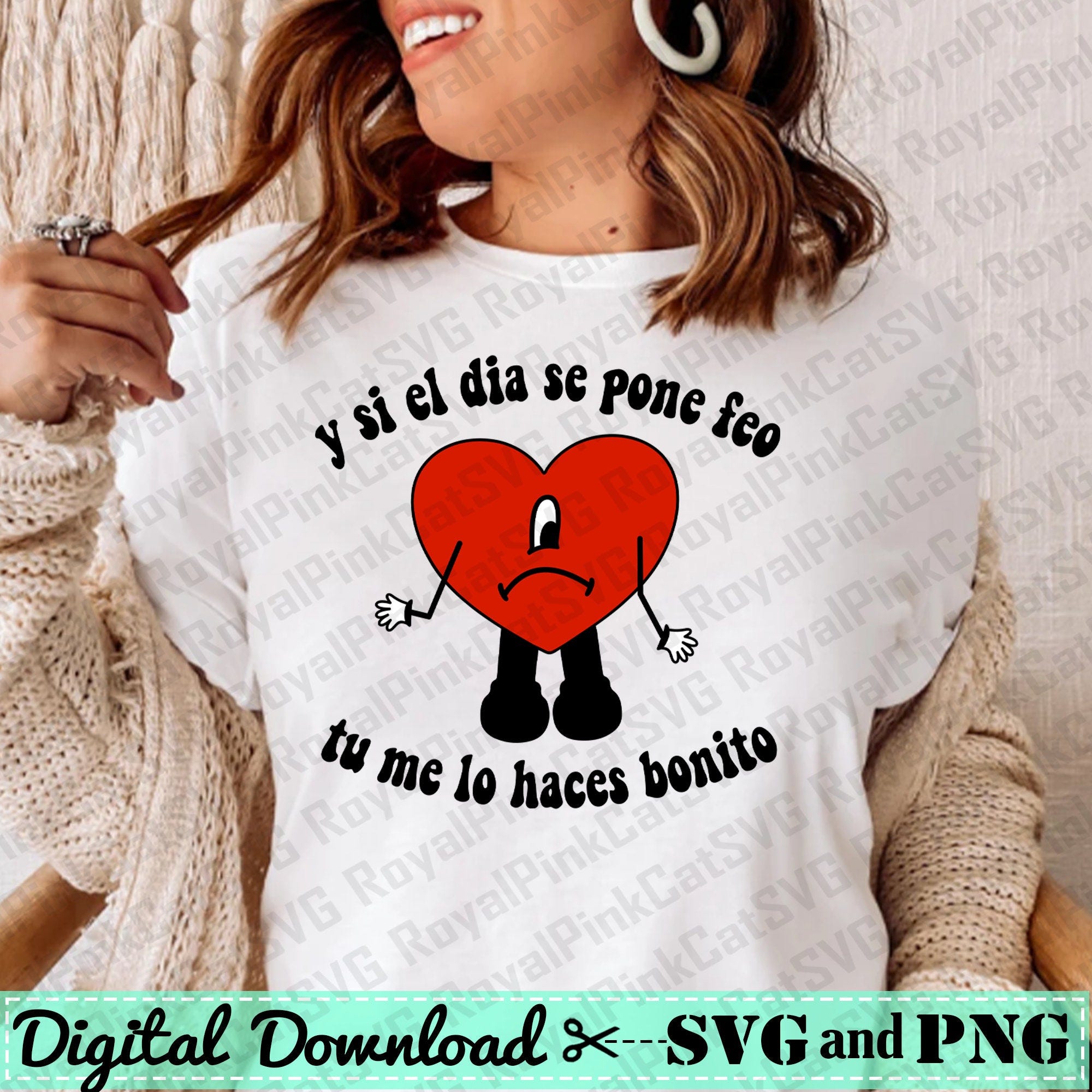 Corazon Rojo svg, un verano sin ti, baby benito, Yonaguni, sad heart svg, El Conejo Malo svg, Digital download