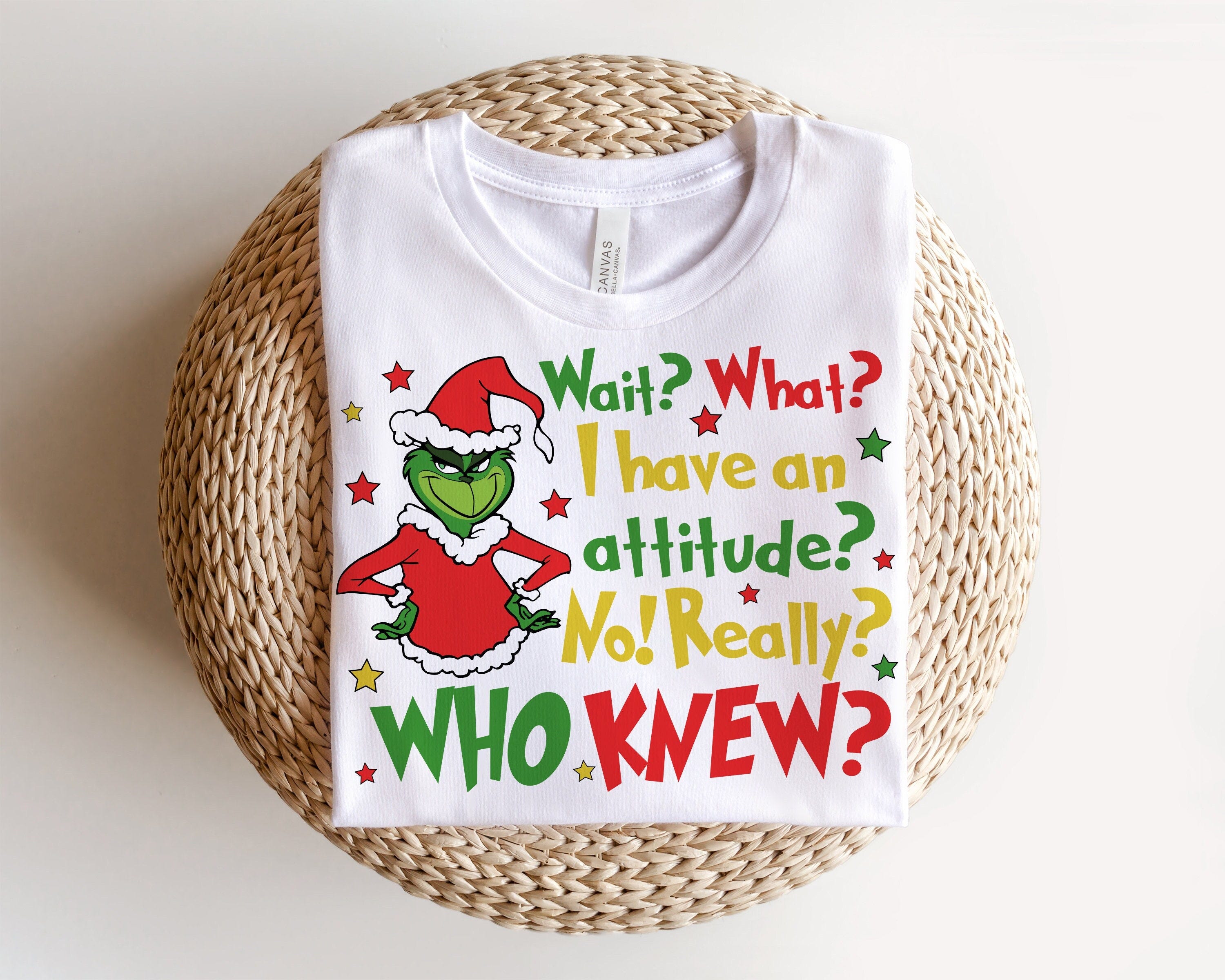 Wait What I Have An Attitude | Grinch | Christmas Movie | Merry Grichmas svg | grich face svg | Design | Cricut | Illustration