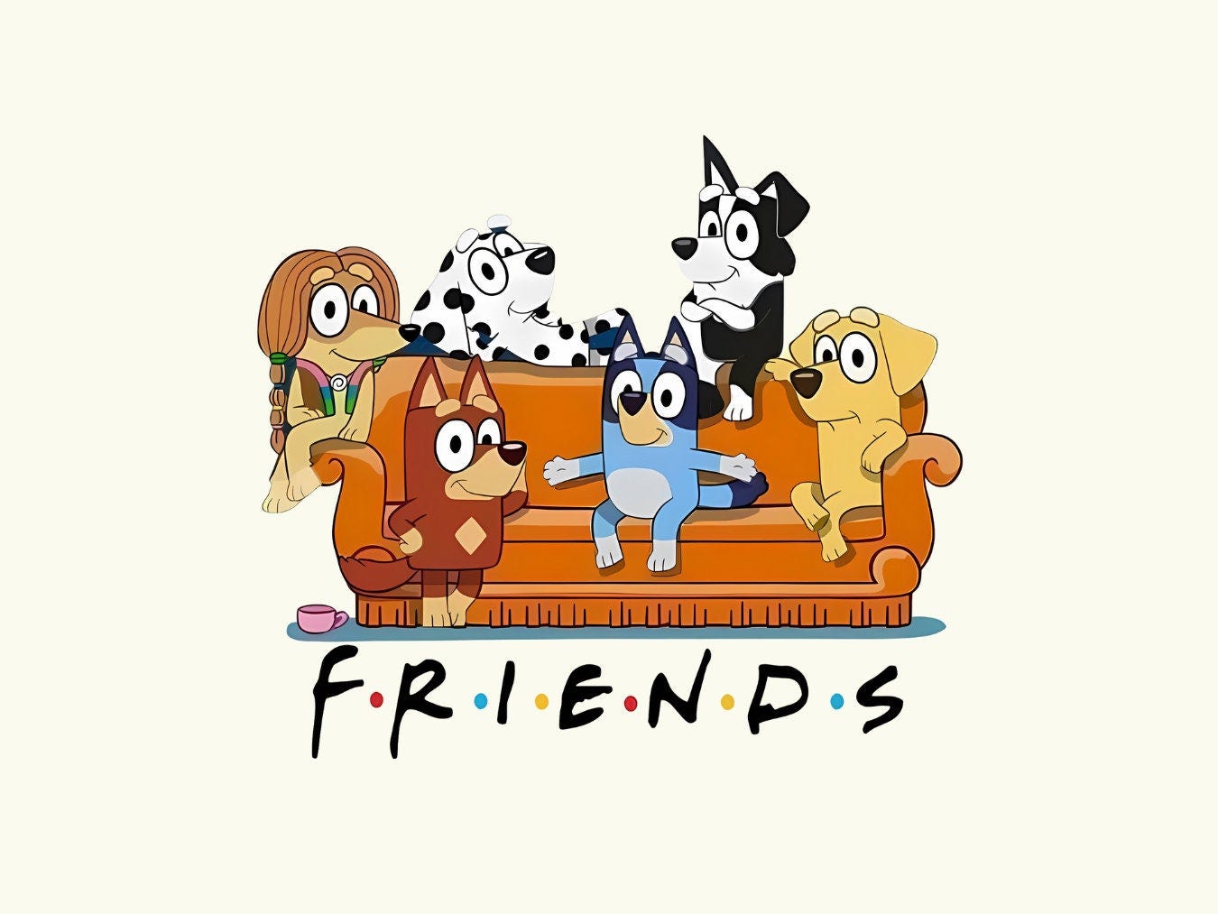 Blueyy Friends PNG File, Blueyy Gifts png, Blueyy Family, Blueyy Gifts Digital Download, bluey png, blue dog