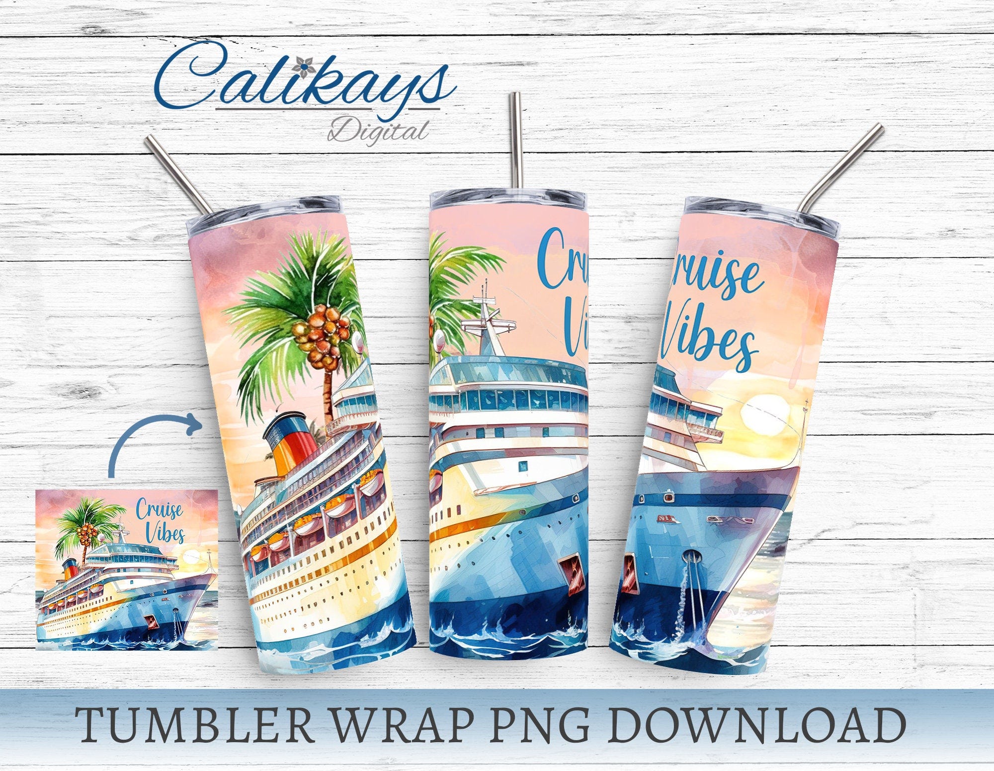 Cruise Ship Tumbler Wrap, Sublimation Designs Vacation 20oz Skinny Tumbler Png, Cruise Vibes Tumbler Wrap, Family Cruise