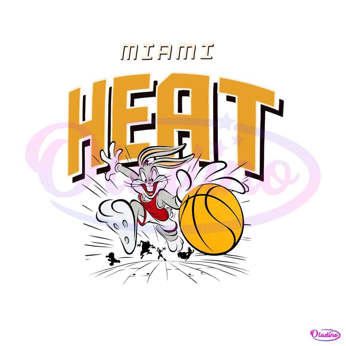 Miami Heat Looney Tunes Bugs Bunny SVG Graphic Design Files