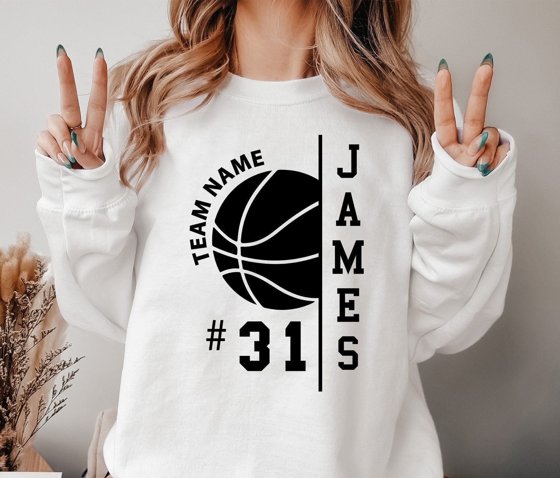 Basketball Team svg, Player Template, Ai Eps Svg Png Pdf, Basketball Mom svg, Basketball Shirt svg, Cut File, Iron On, Cricut, Silhouette